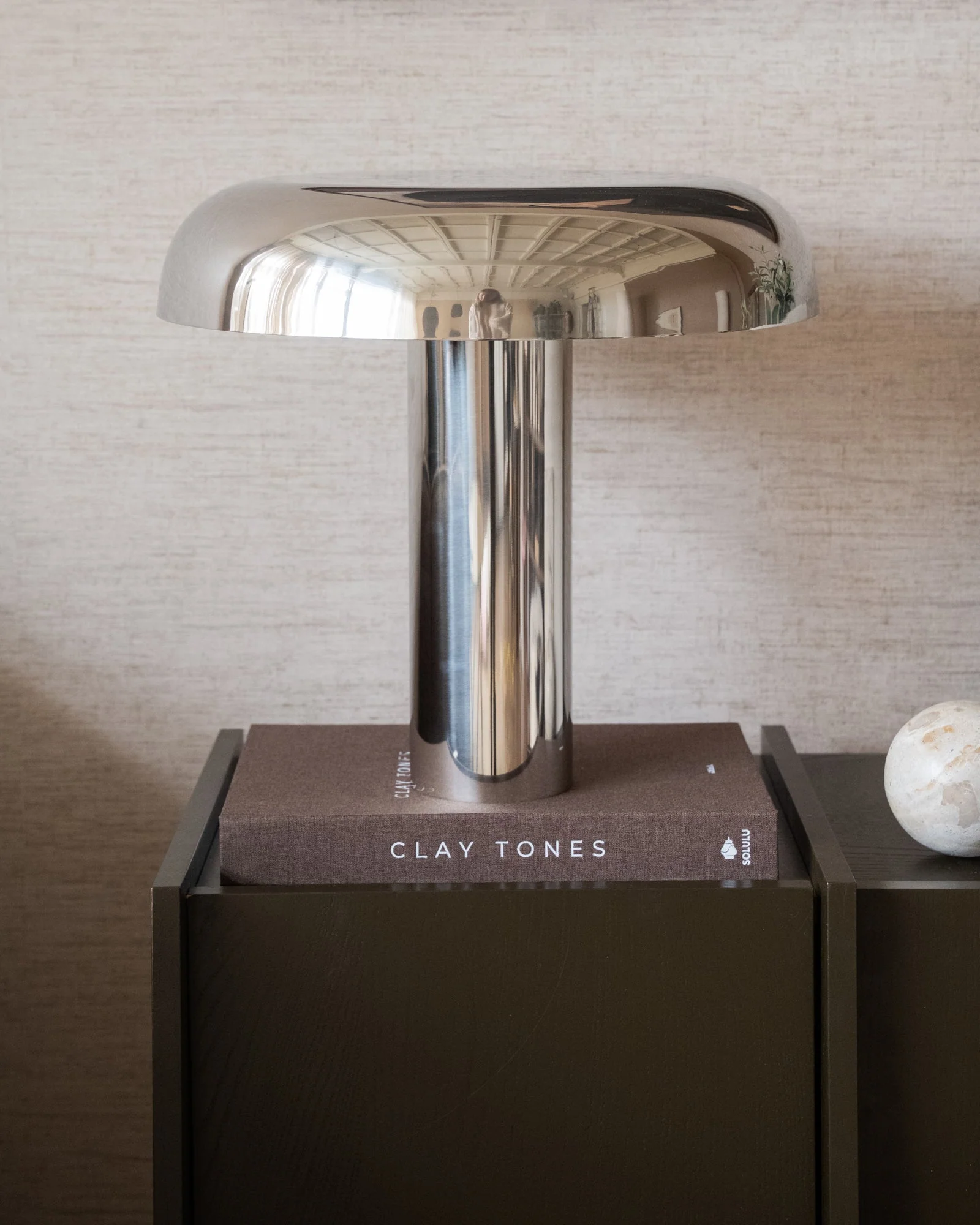 HKLIVING Table Lamp Mushroom Chrome - Image 3