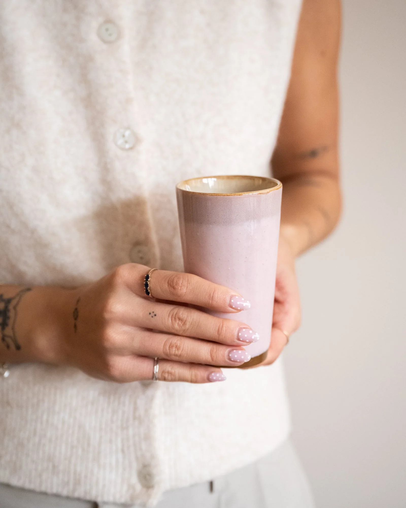 HKLIVING Latte Mug Veil Pink - Image 2