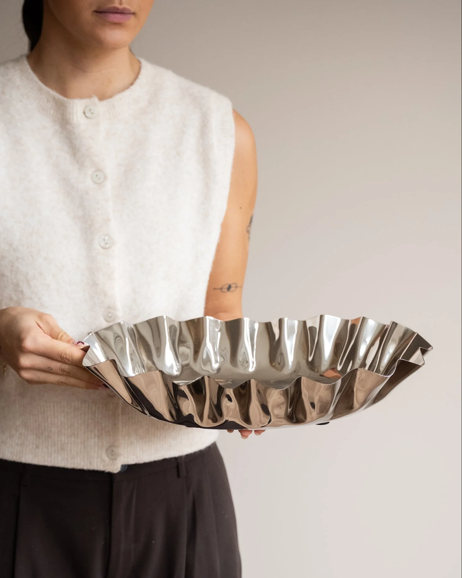 HKLIVING Tray / Wall Deco Chrome