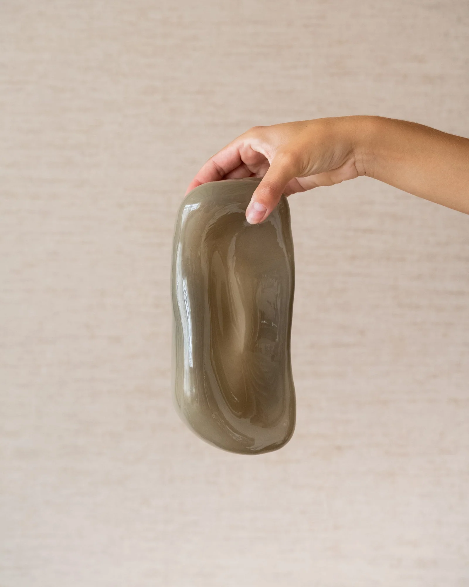 HKLIVING Wanddecoratie Glas Pebble / Moss - Image 4