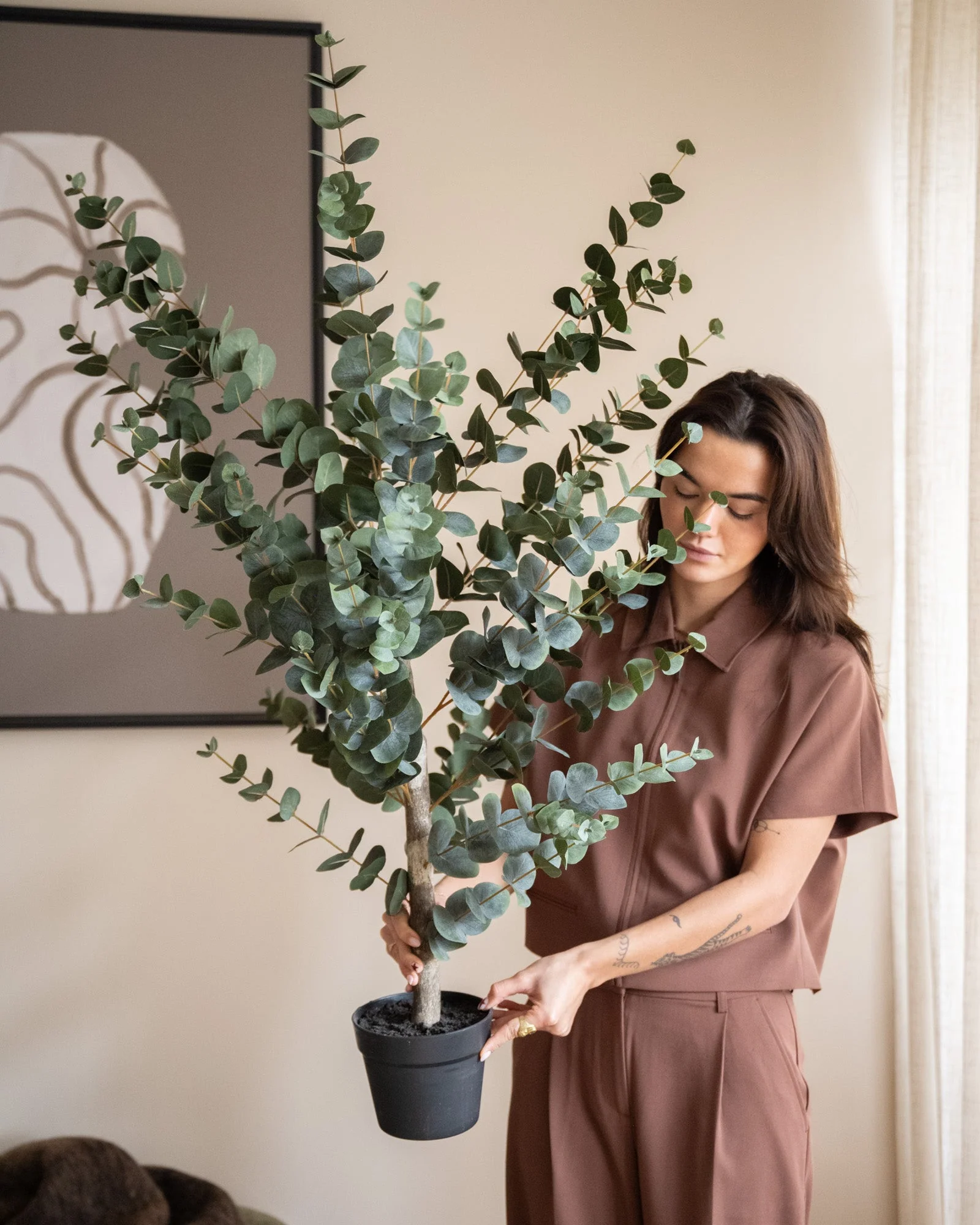 Faux Tree Eucalyptus Green - Image 4