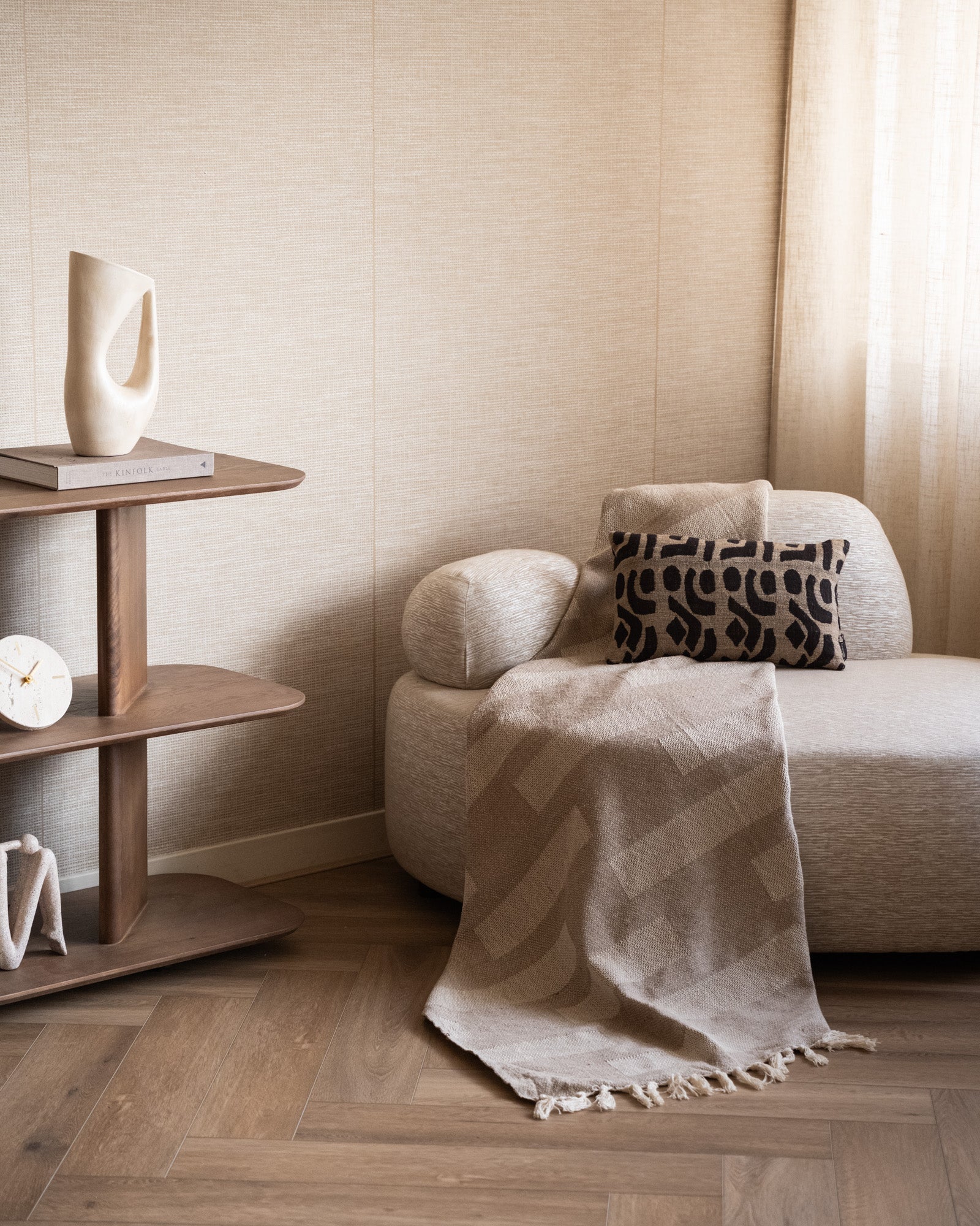 Plaid Adana Taupe - Image 5