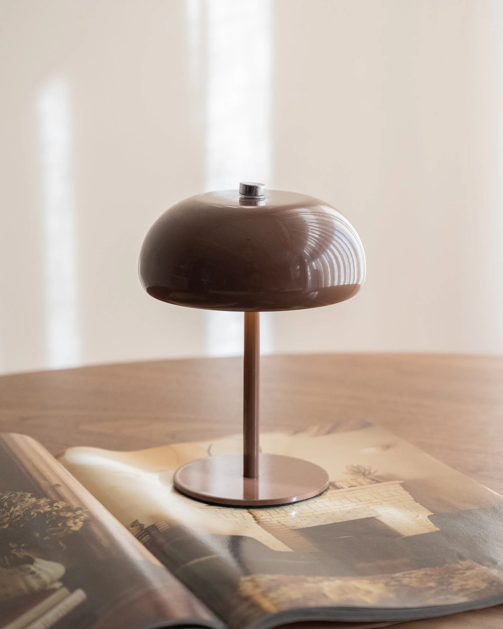 Wireless Table Lamp Margate Chocolate Brown