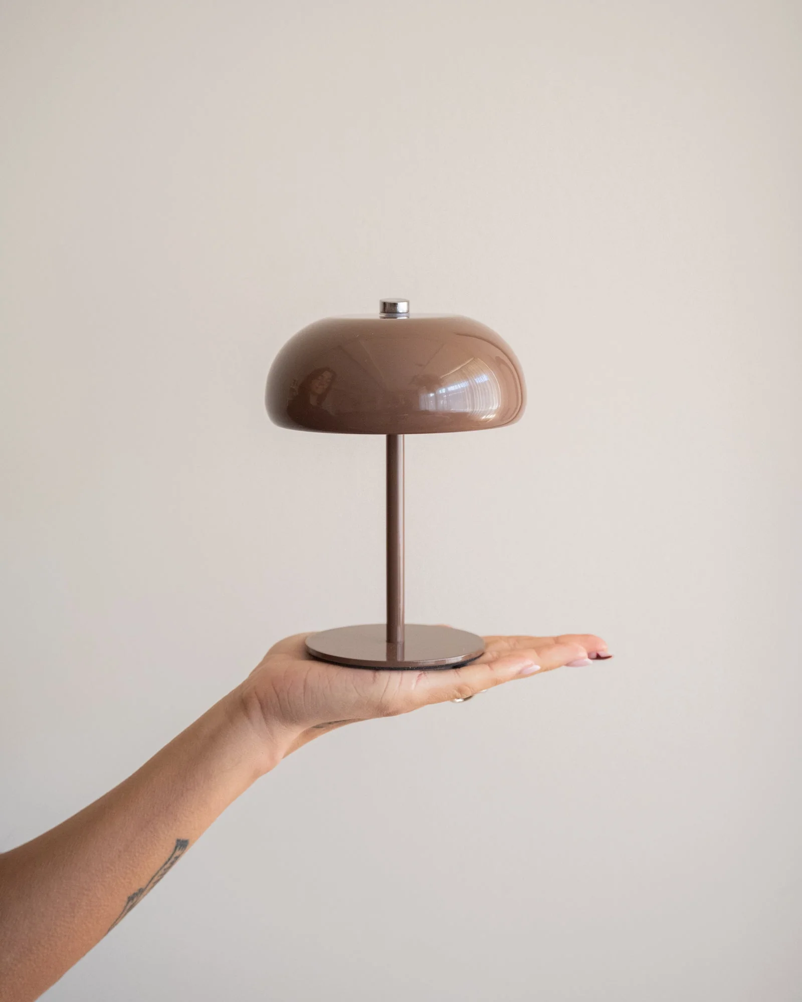 Wireless Table Lamp Margate Chocolate Brown - Image 2
