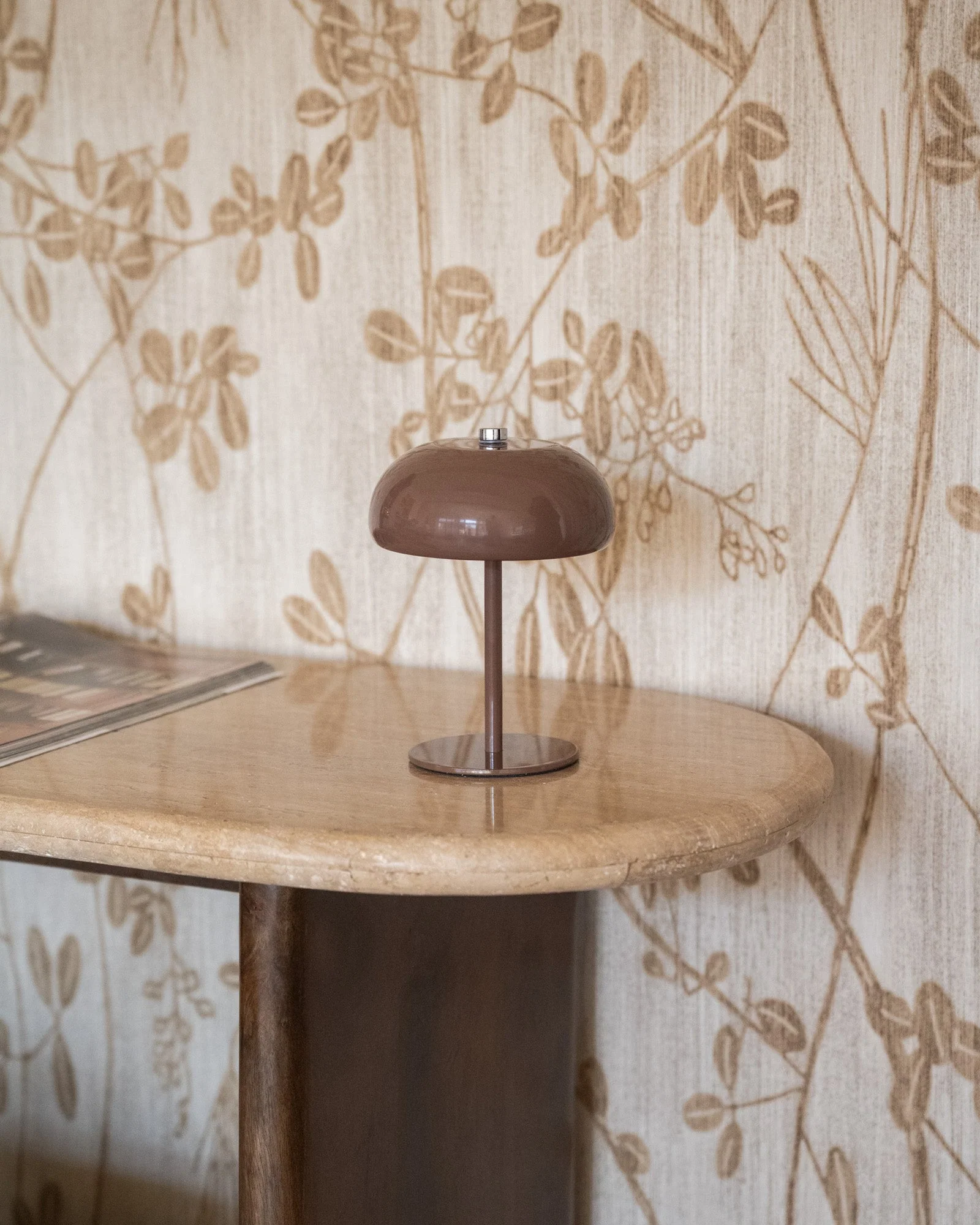 Wireless Table Lamp Margate Chocolate Brown - Image 3