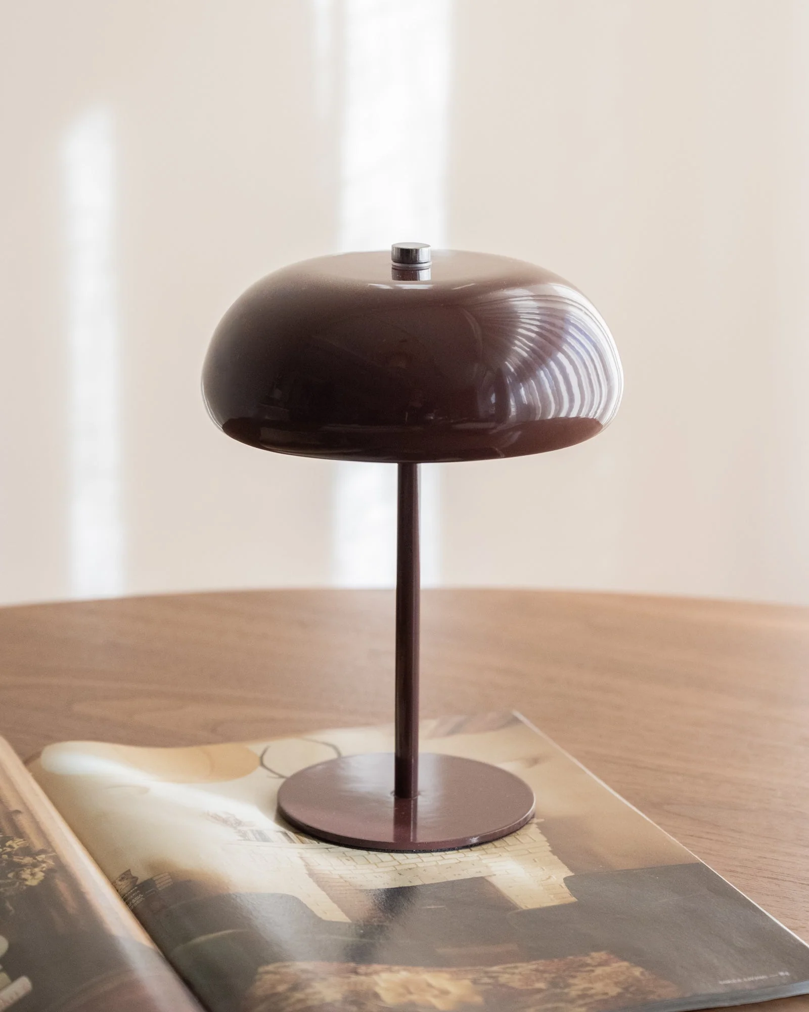 Wireless Table Lamp Margate Burgundy