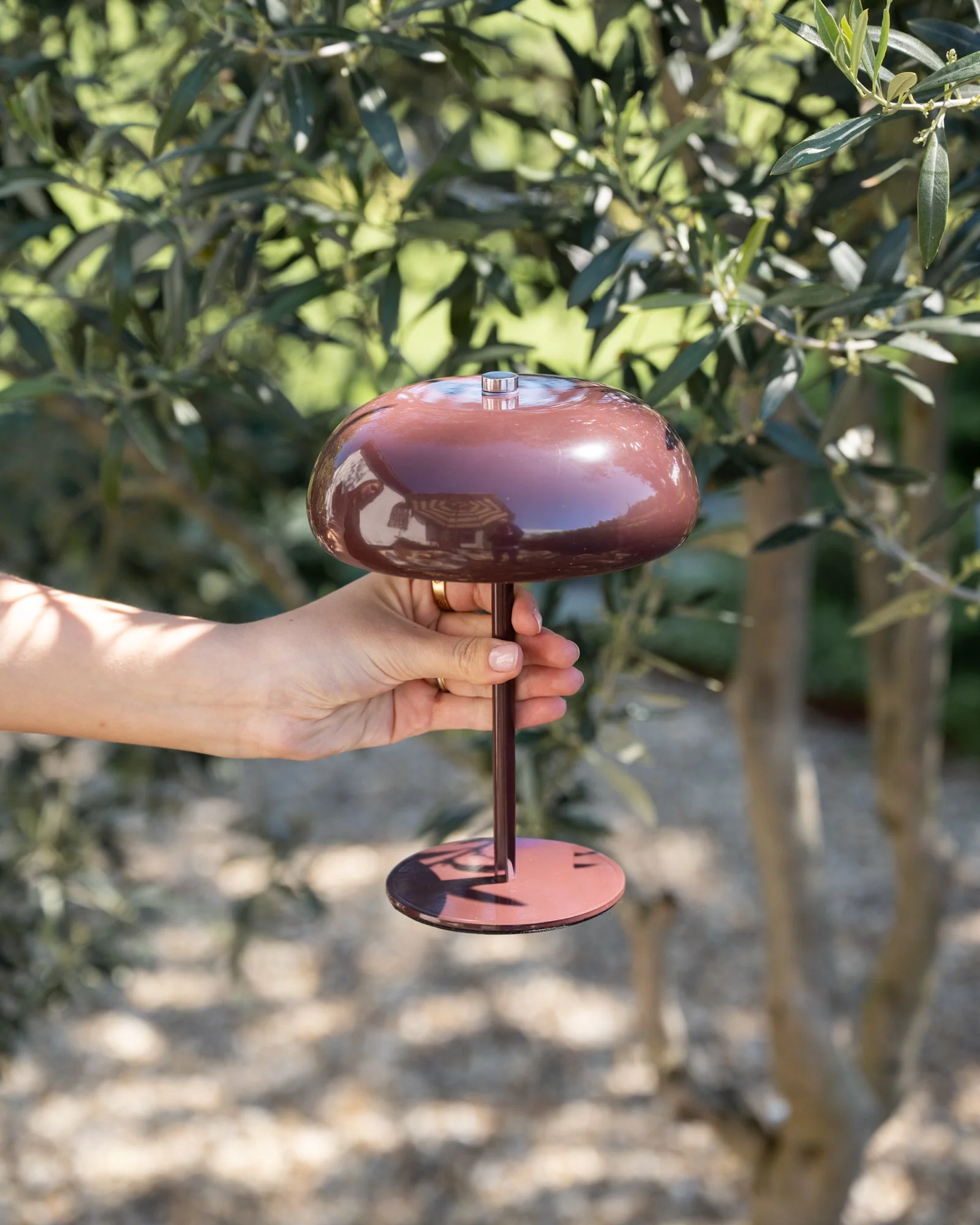 Wireless Table Lamp Margate Burgundy - Image 5