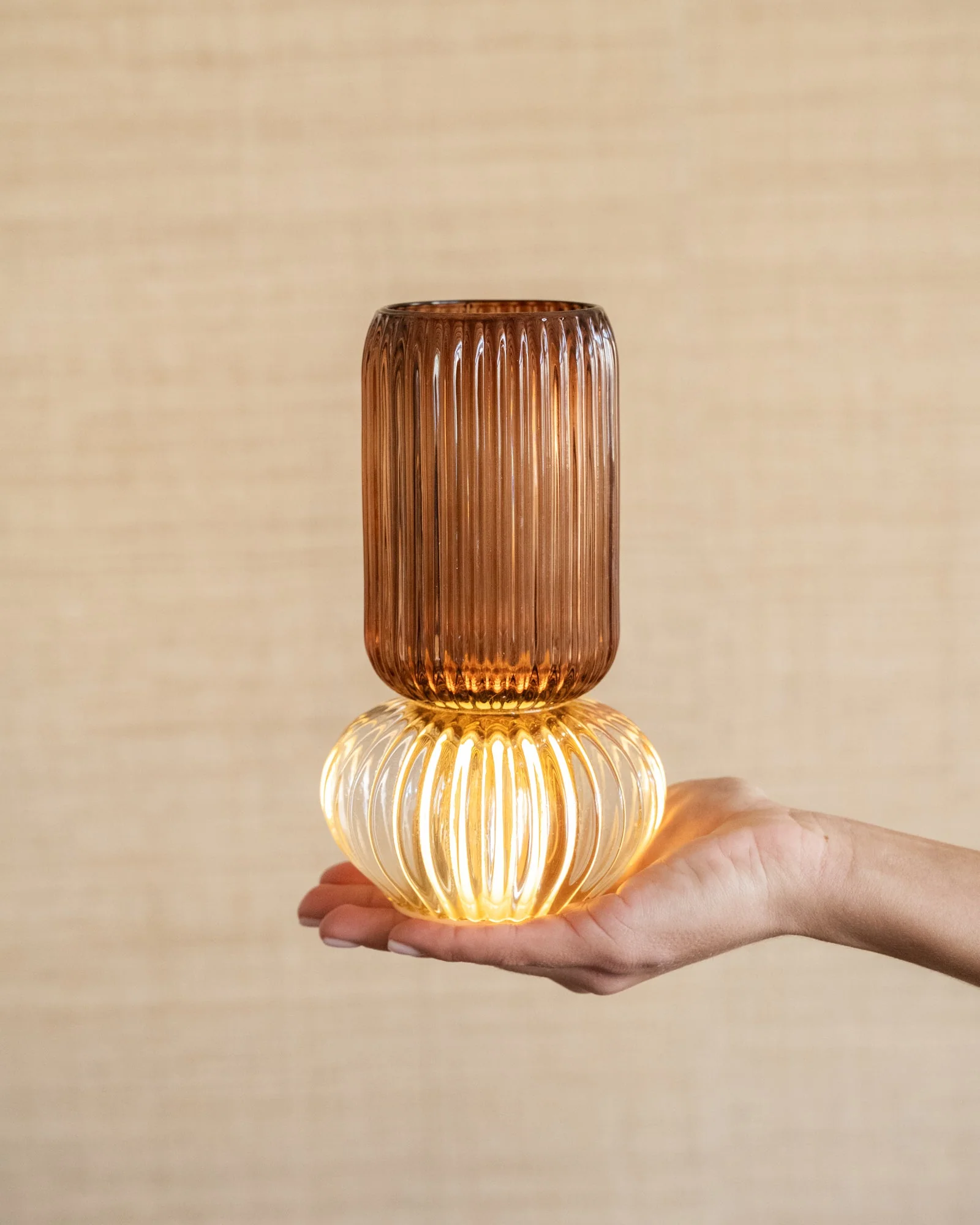 Theelichthouder / Vaas Led Glas - Image 3