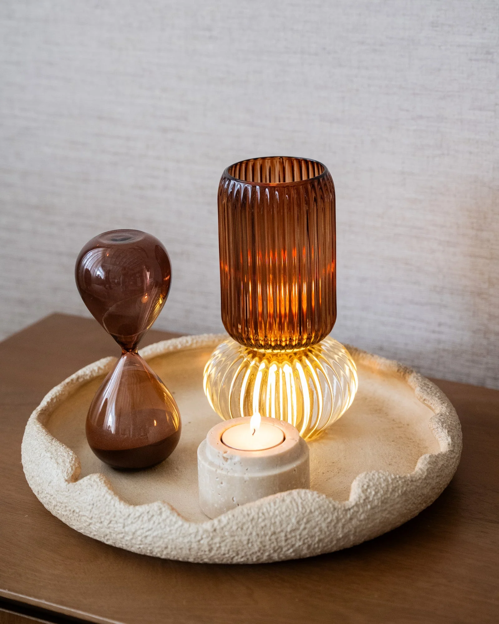 Theelichthouder / Vaas Led Glas - Image 4