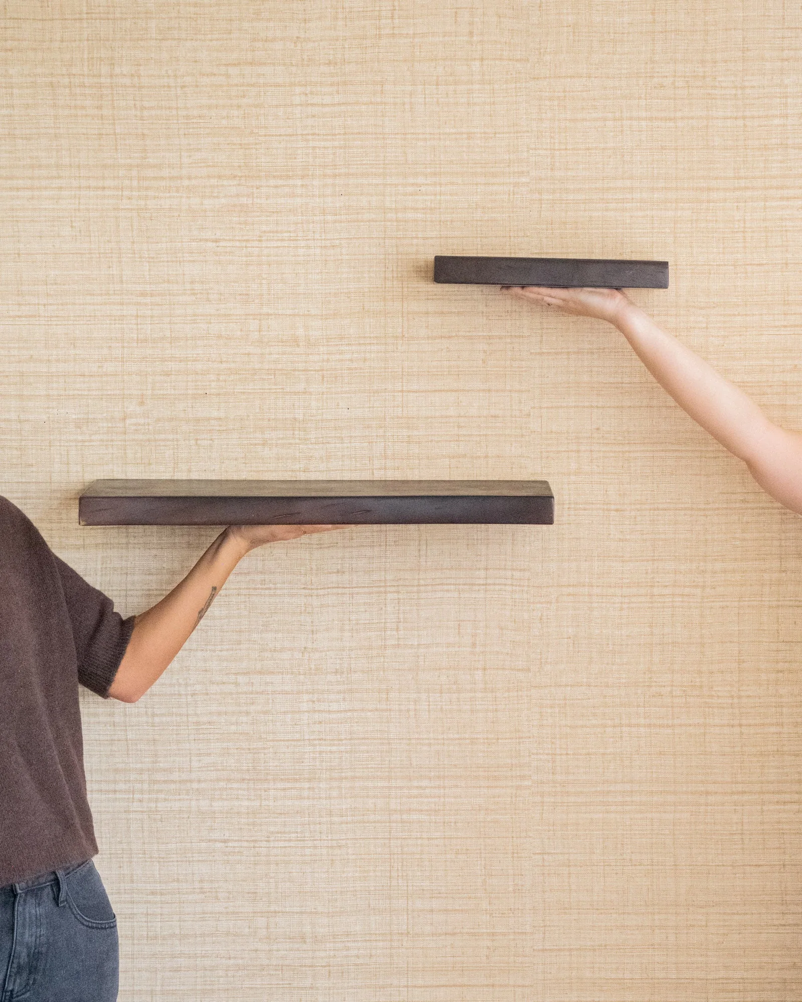 Wall Shelf Misa Dark Brown S/M