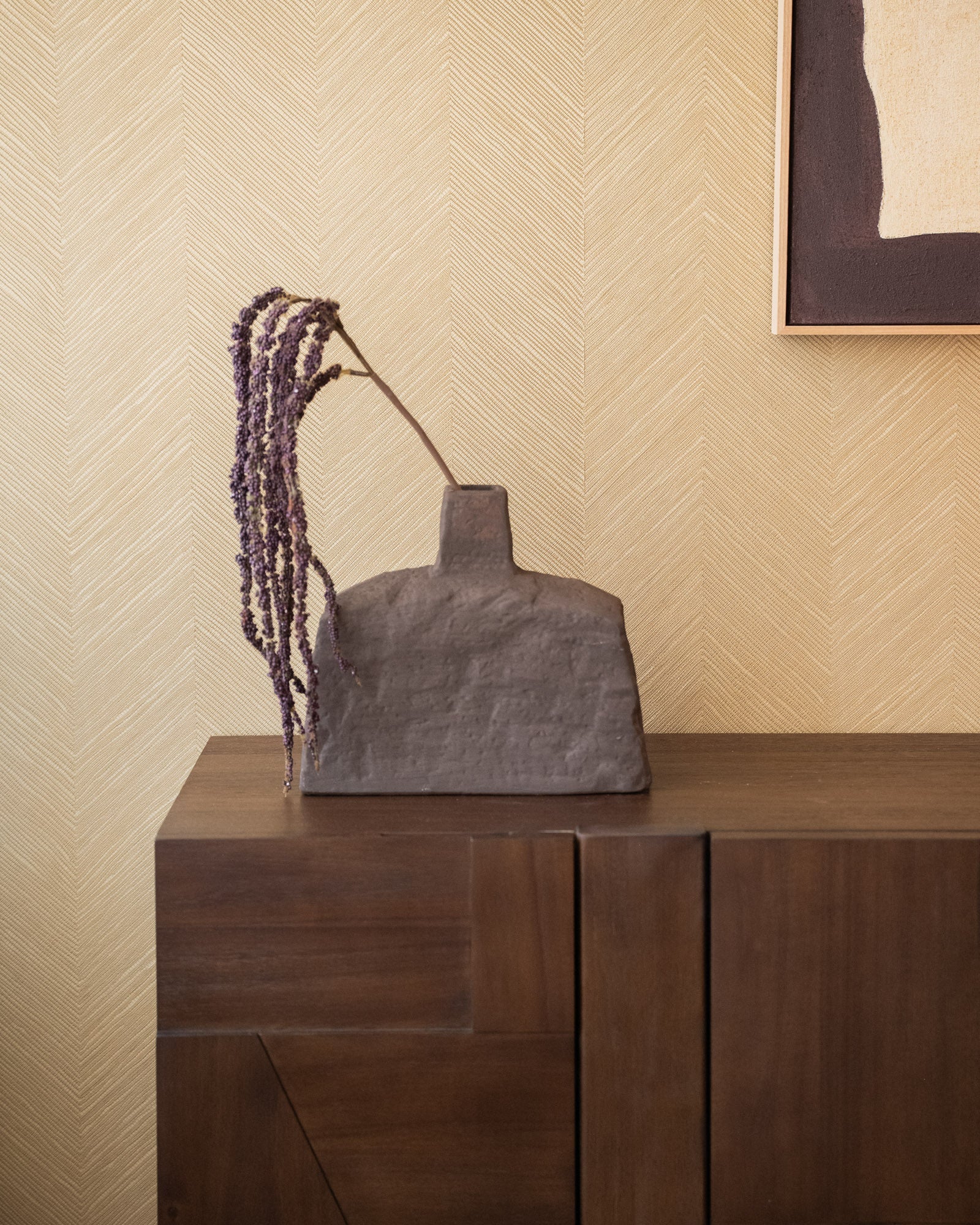 Handmade Deco Vaas Castelao Brown - Image 3