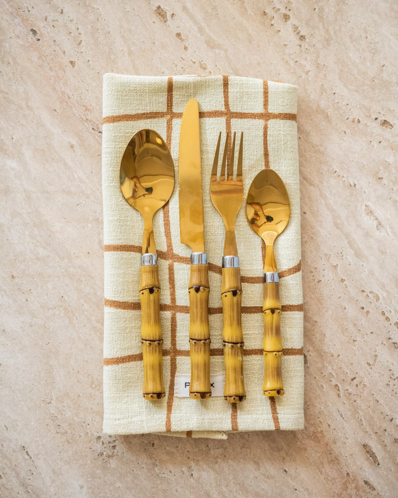 SET VAN 24 - Bestekset Bamboo