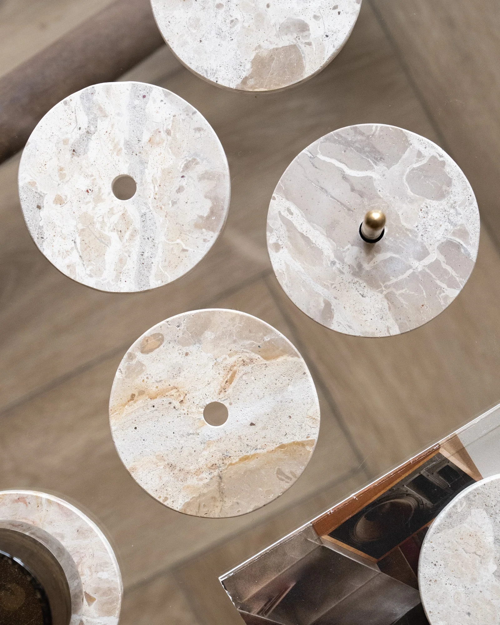 Set van 5 - Coasters Marble - Image 3