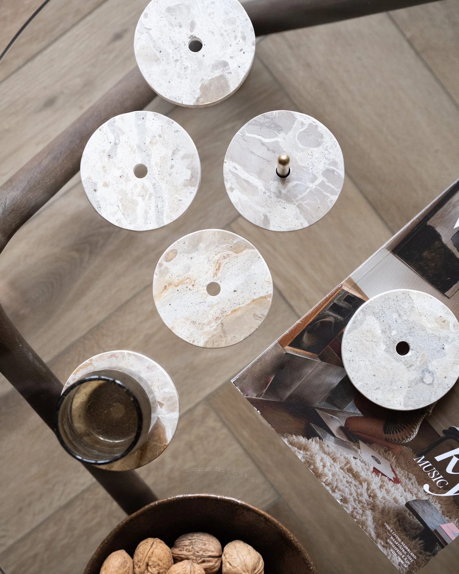 Set van 5 - Coasters Marble - Image 5