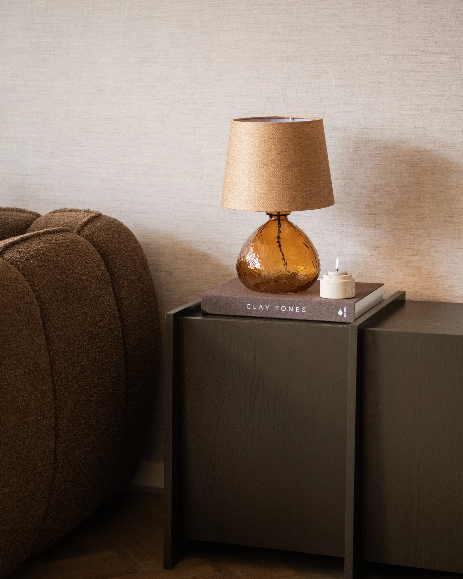 Table lamp Melzo Glass Amber - Image 4