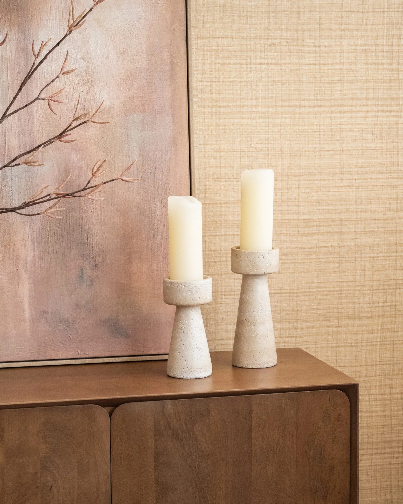 Kandelaar Olina Beige