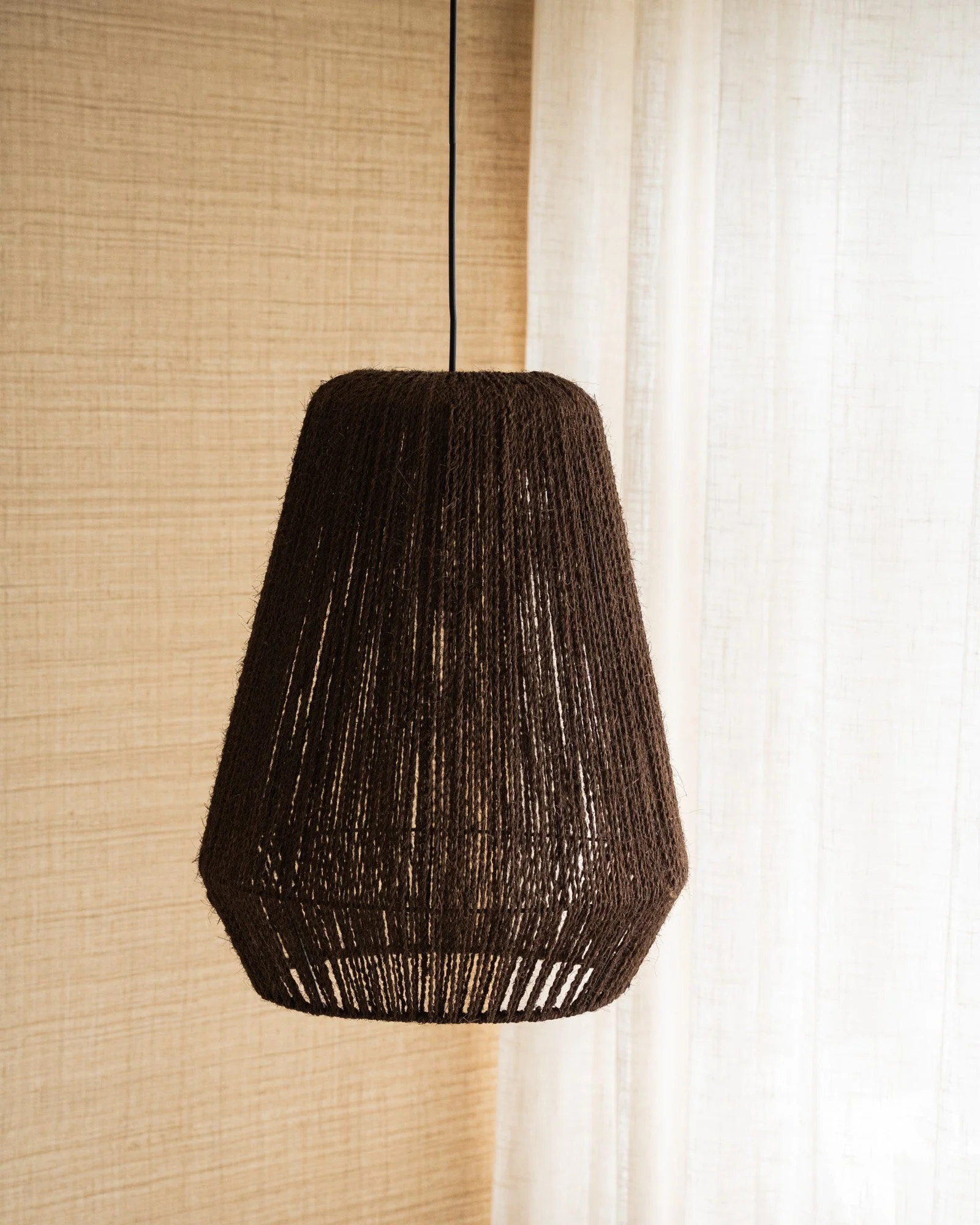 Hanglamp Braided Palm Brown - Image 2