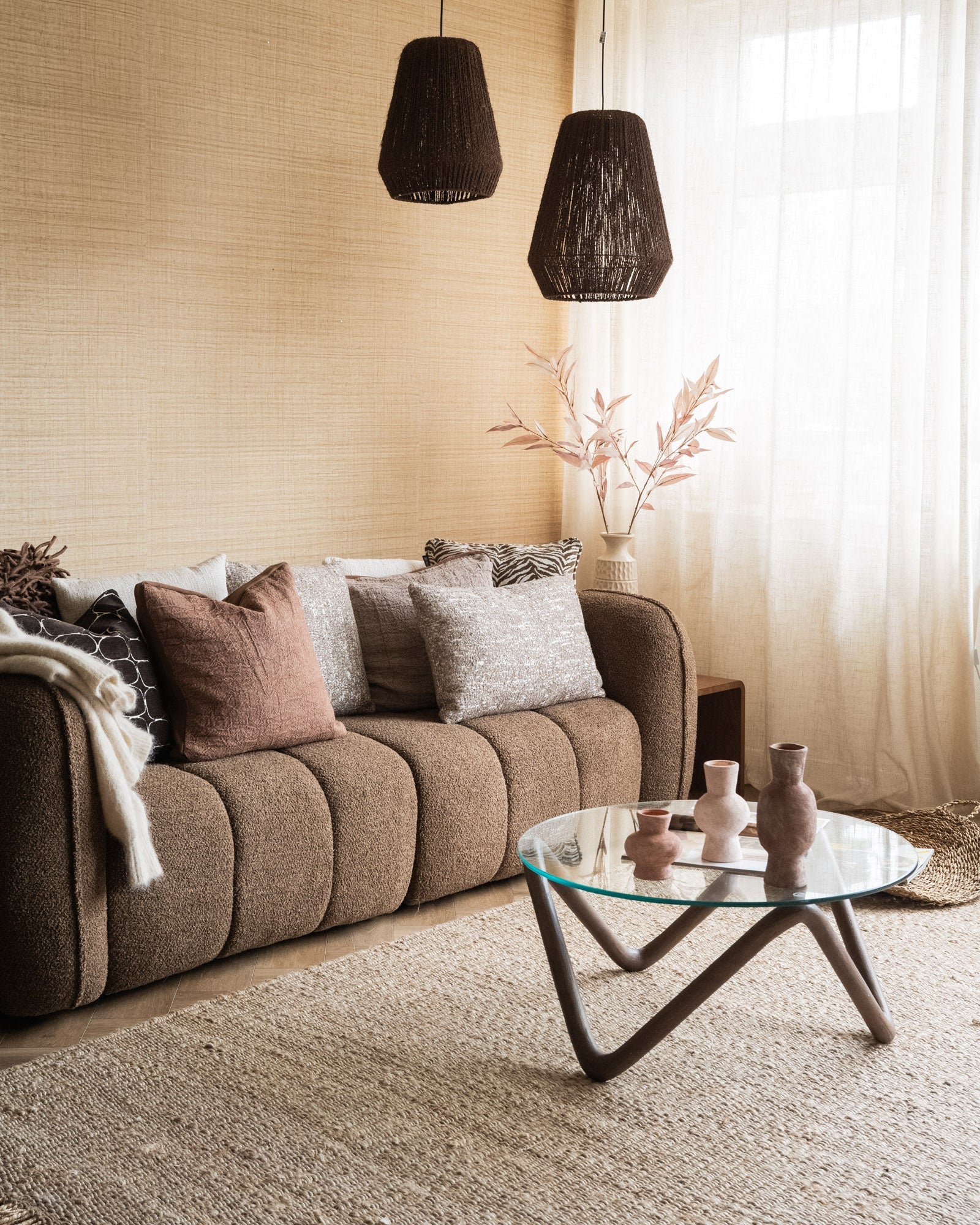 Hanglamp Braided Palm Brown - Image 6
