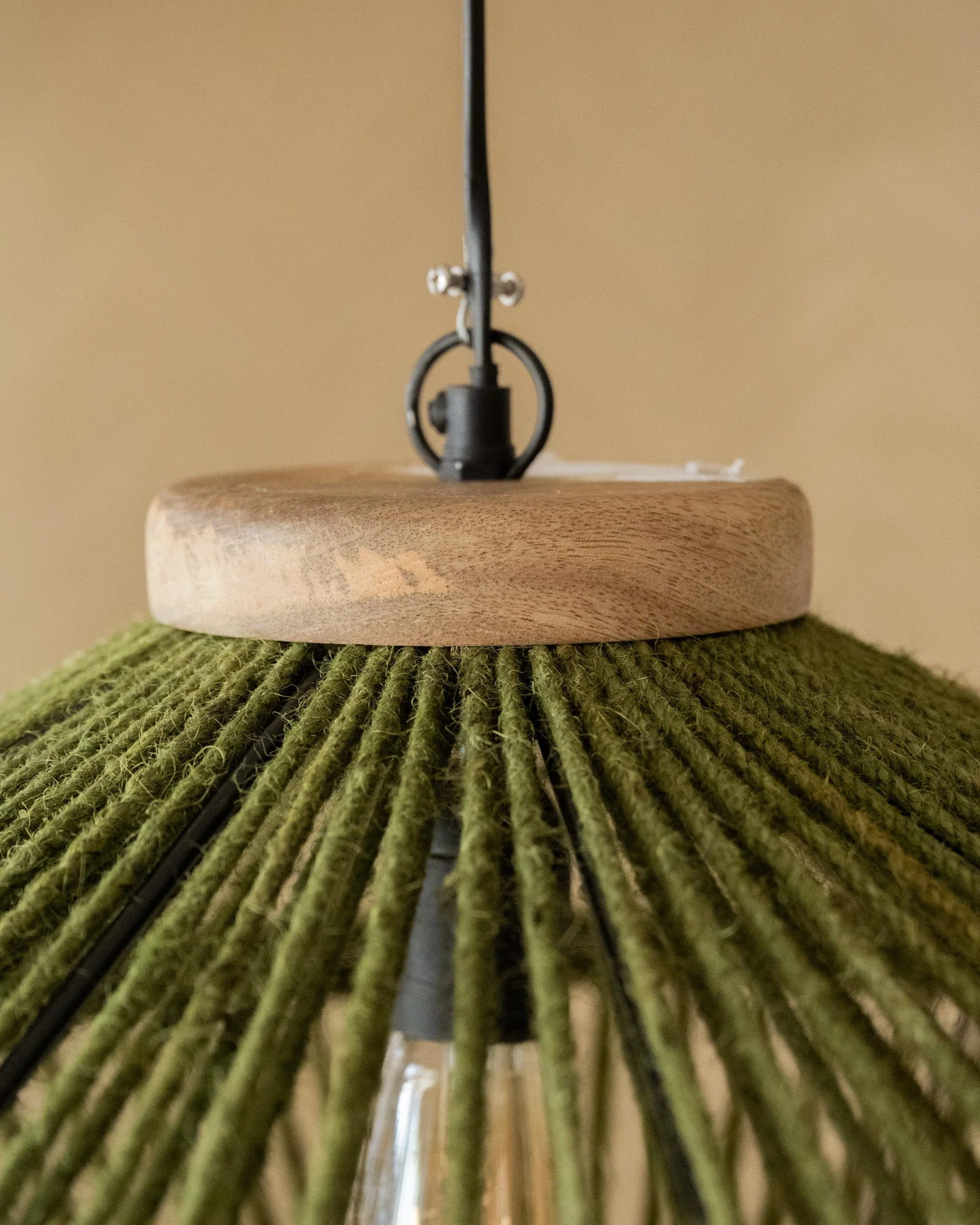 Hanglamp Ovni Jute Green - Image 5