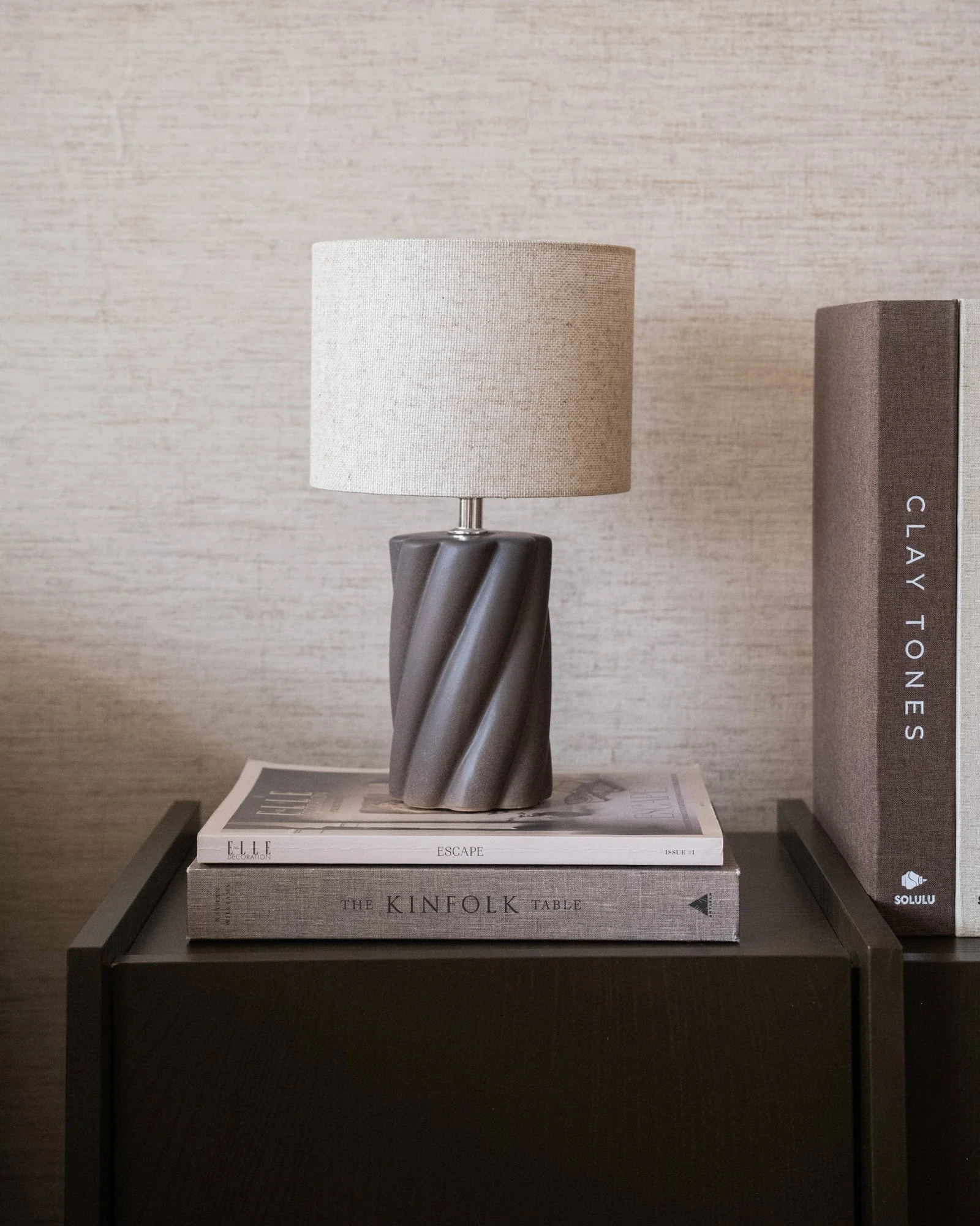 Table Lamp Swirl Brown - Small - Image 6