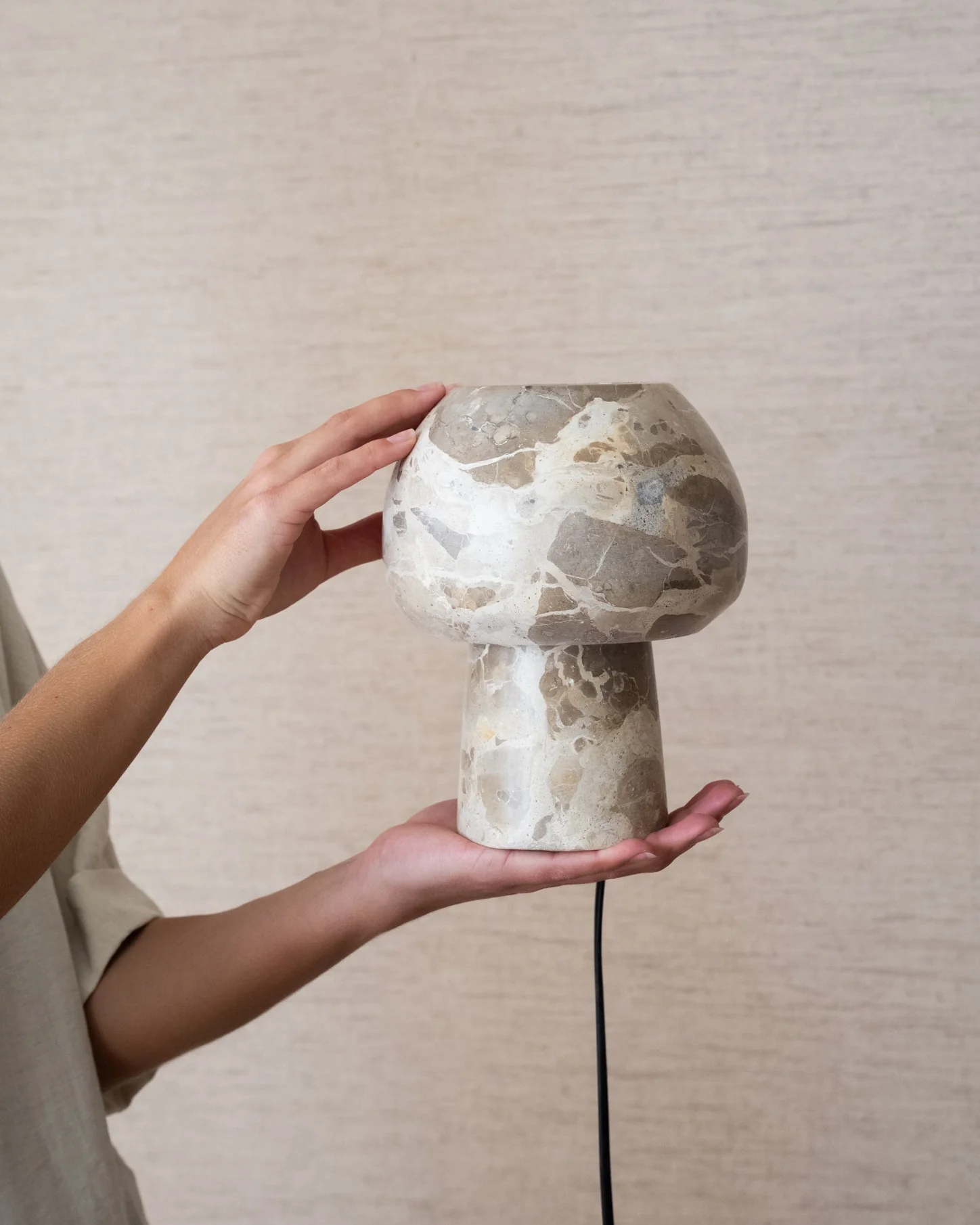Table Lamp Mushroom Marble - Image 2