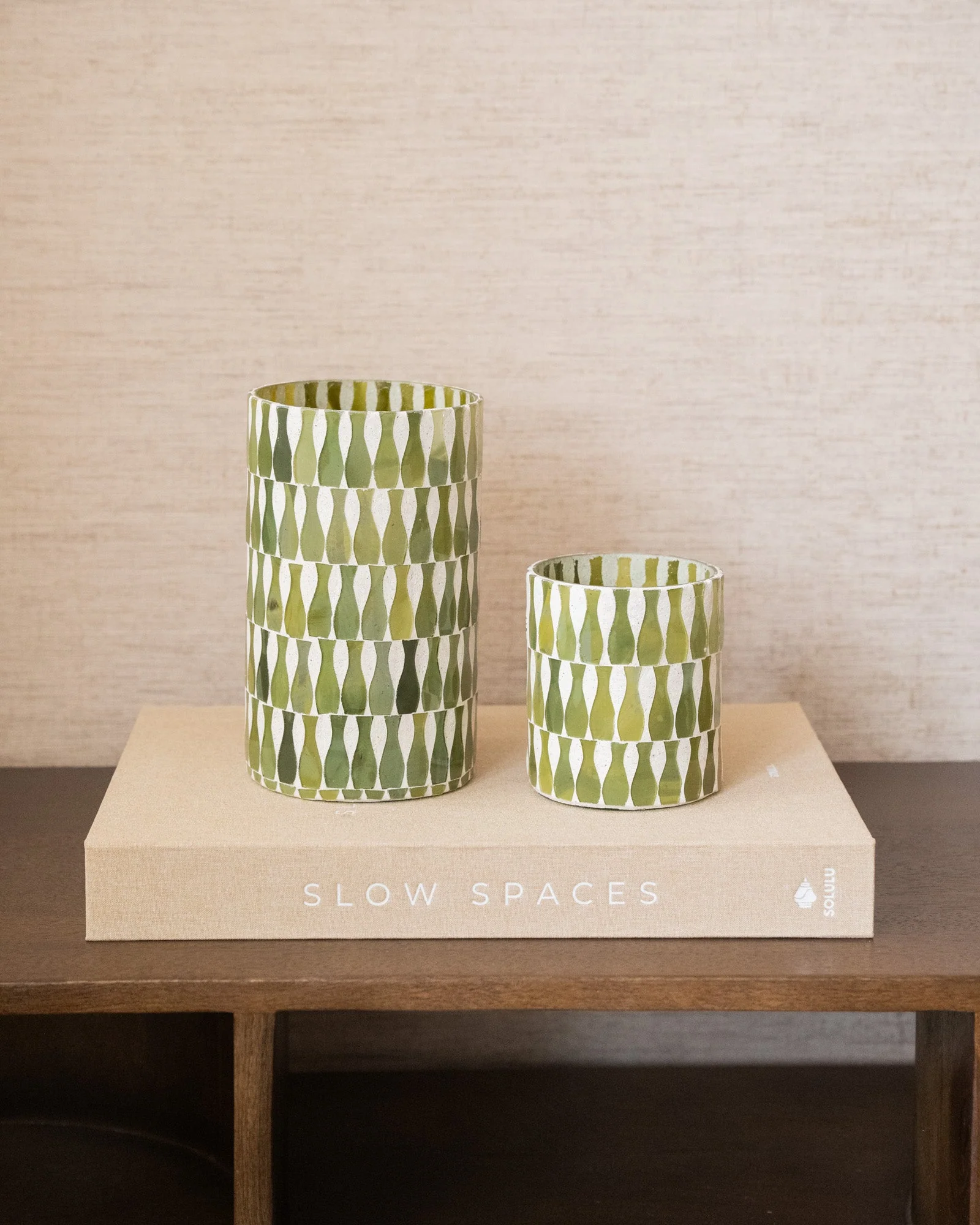 Theelichthouder Lia Olive Green - Image 6