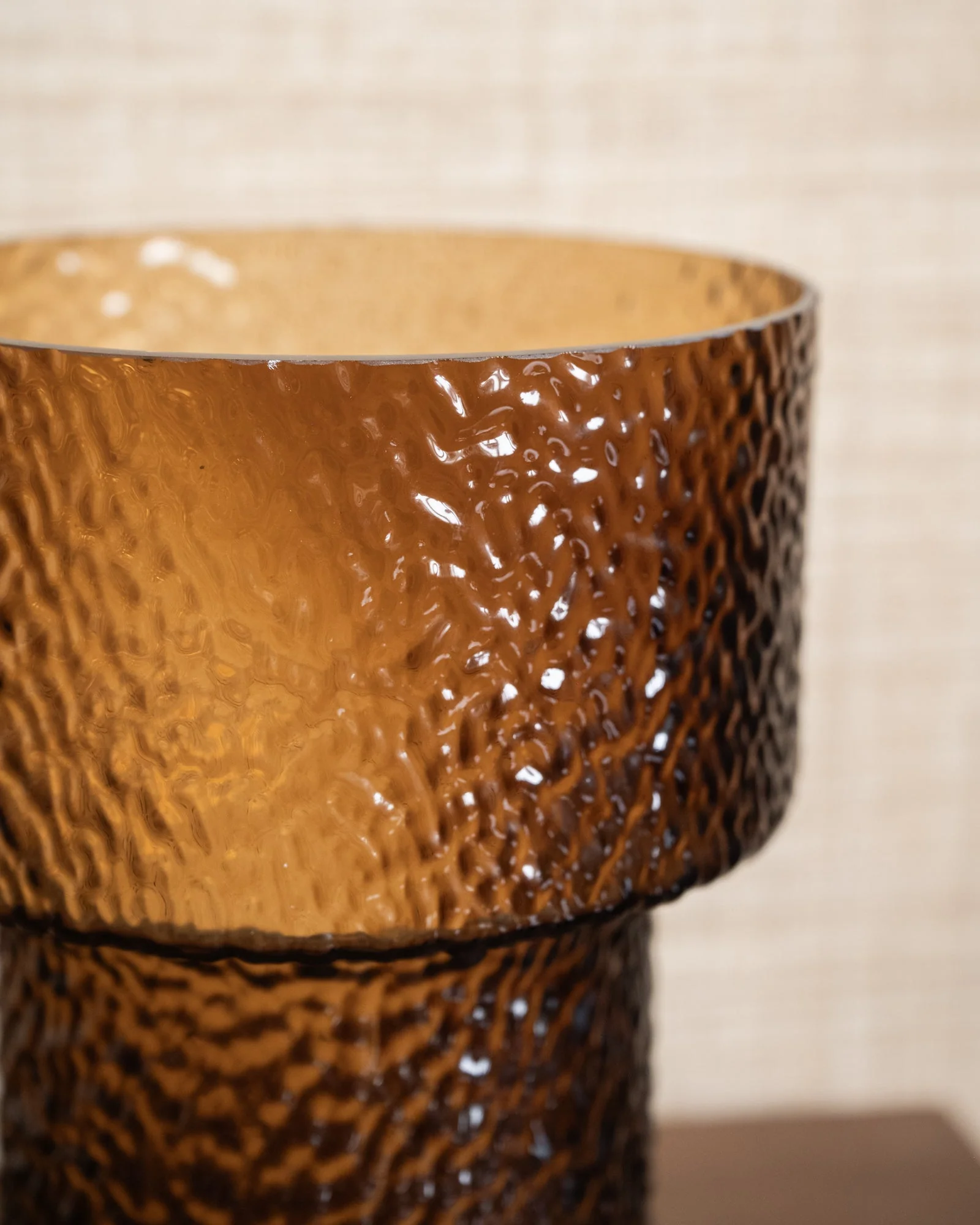 Vase Beyta Glass Amber - Image 6