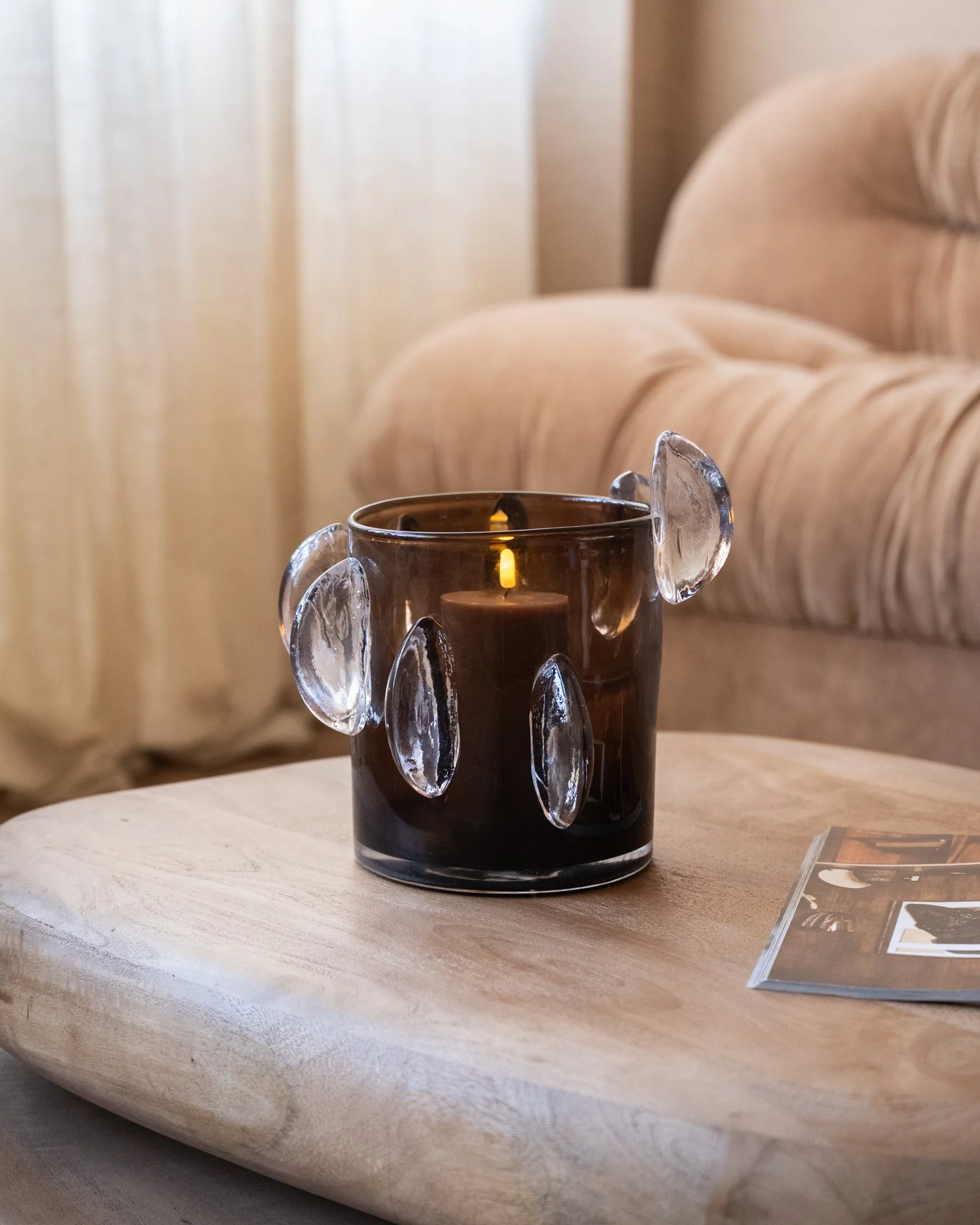 Handgemaakte Theelichthouder / Vase Steggy