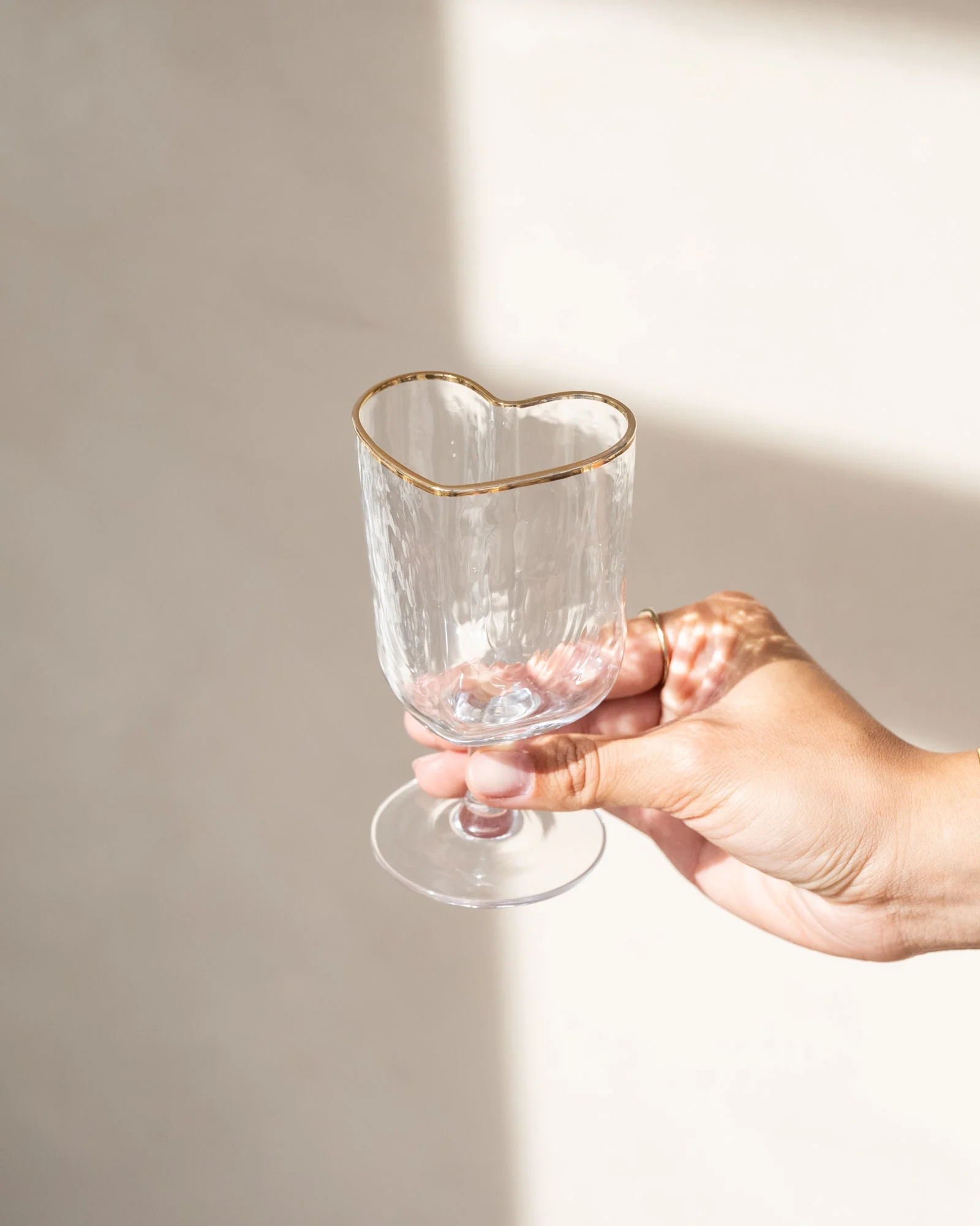 Wine Glass Heart Clear - Image 2