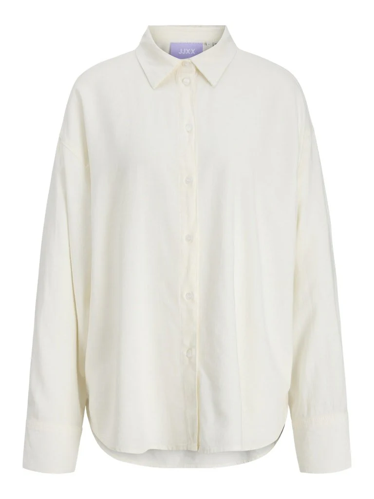 Almira Linen Blend Shirt Wit - Image 5