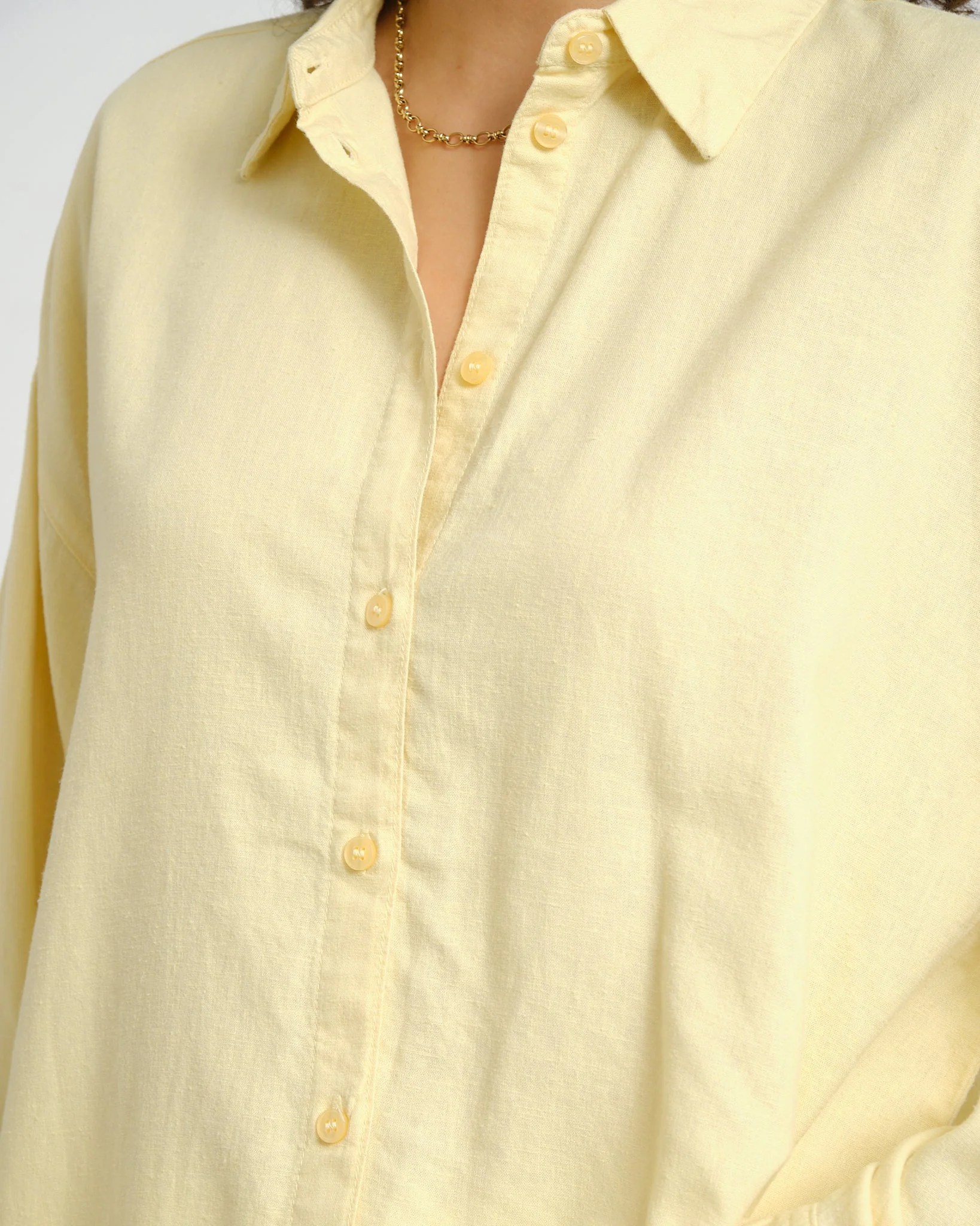 Almira Linen Blend Shirt Sunlight - Image 4