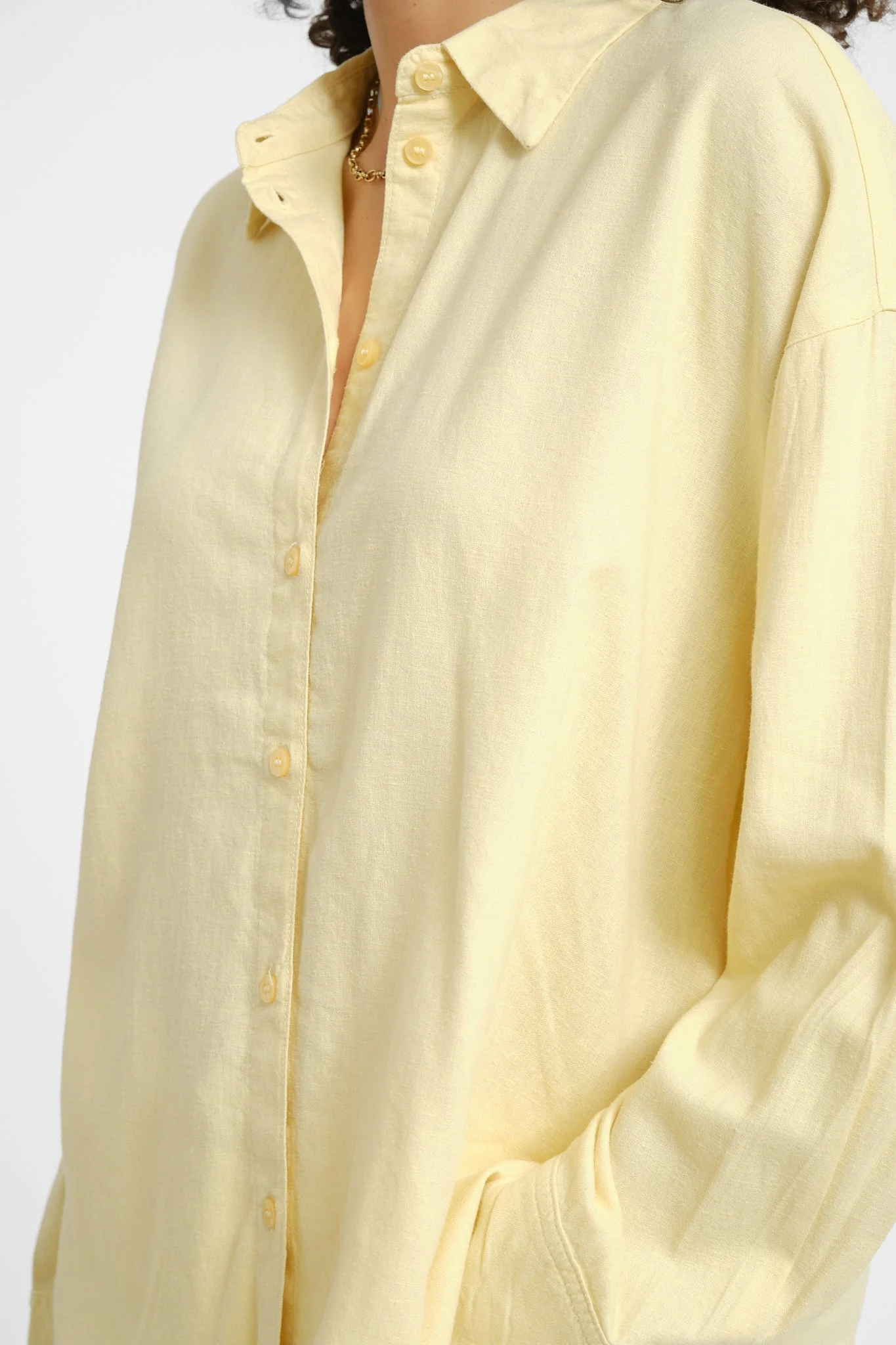 Almira Linen Blend Shirt Sunlight - Image 5