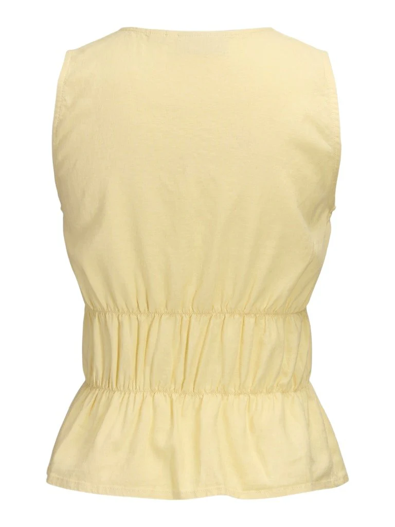 Almira Linen Blend Tie Top Sunlight - Image 9