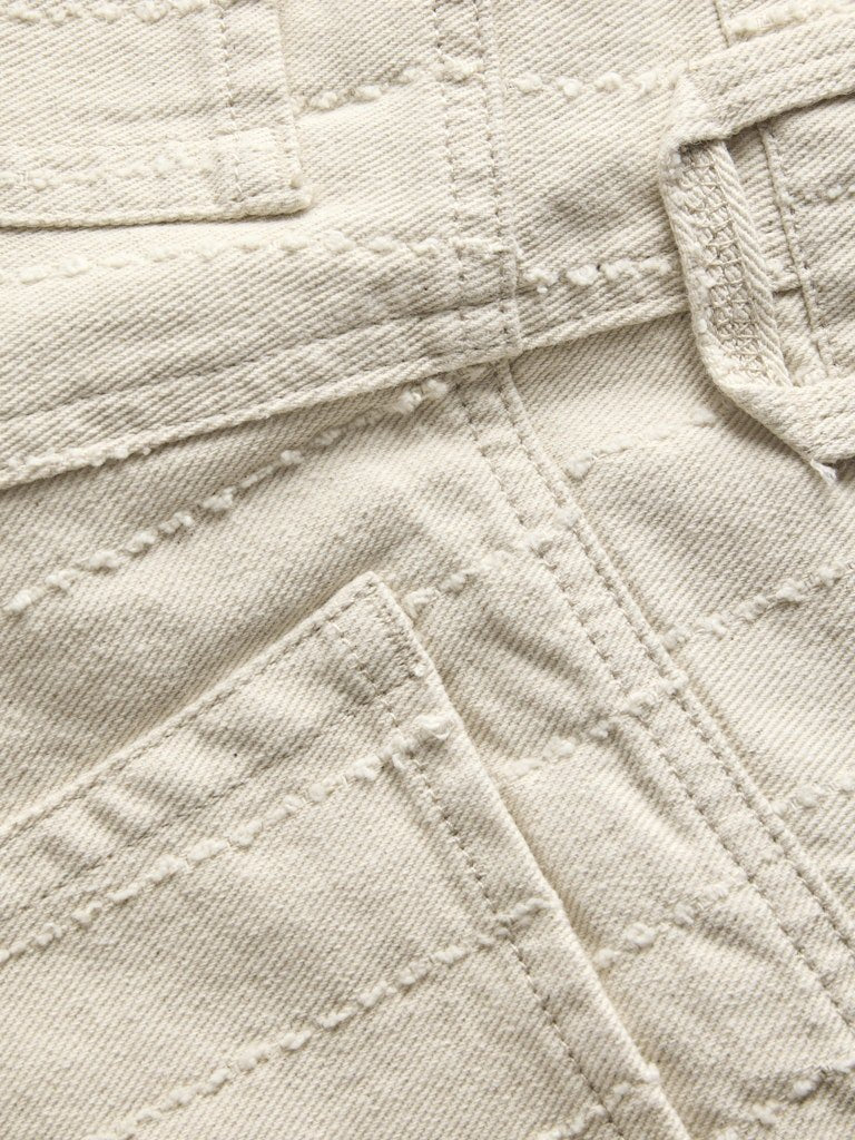 Amy Sille Wide Shorts Ecru/Needle stripe - Image 8