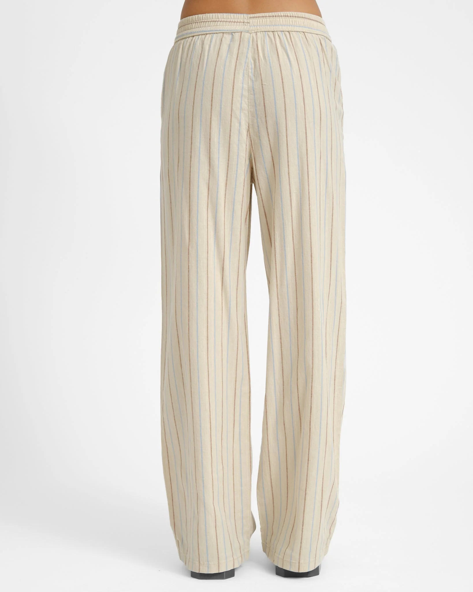 Ella Summer Loose Pants Natural/Stripes - Image 5