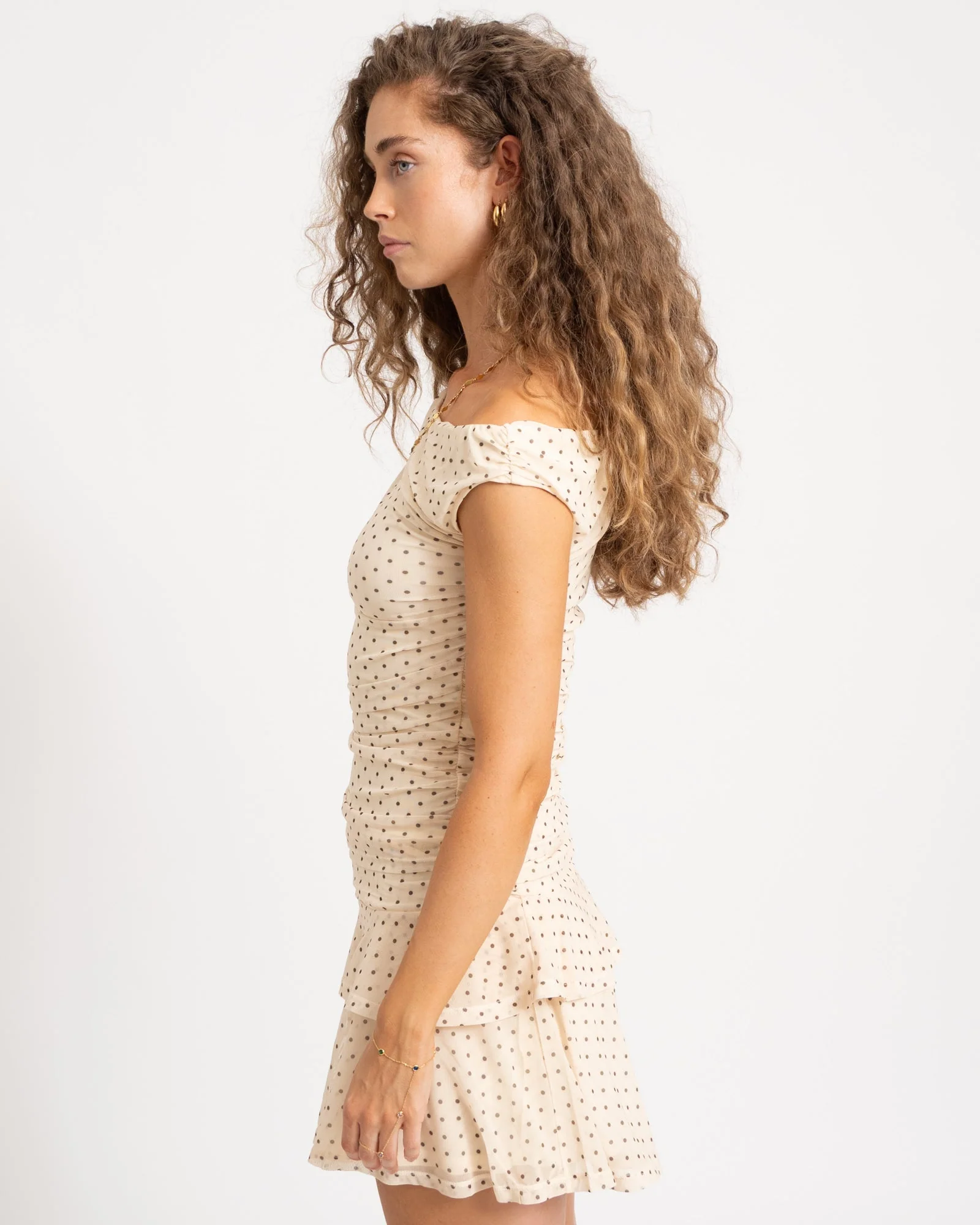 Elvira Mesh Drapy Top Dots - Image 4