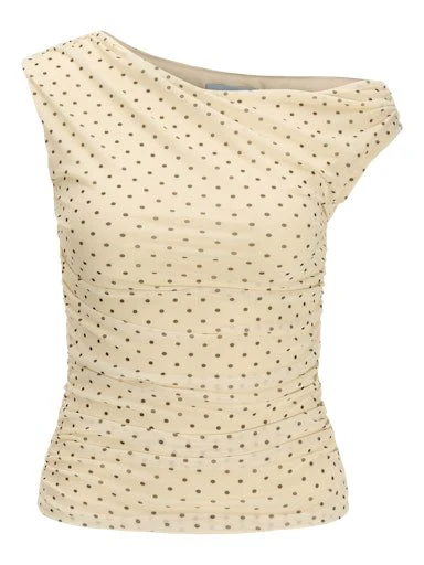 Elvira Mesh Drapy Top Dots - Image 7