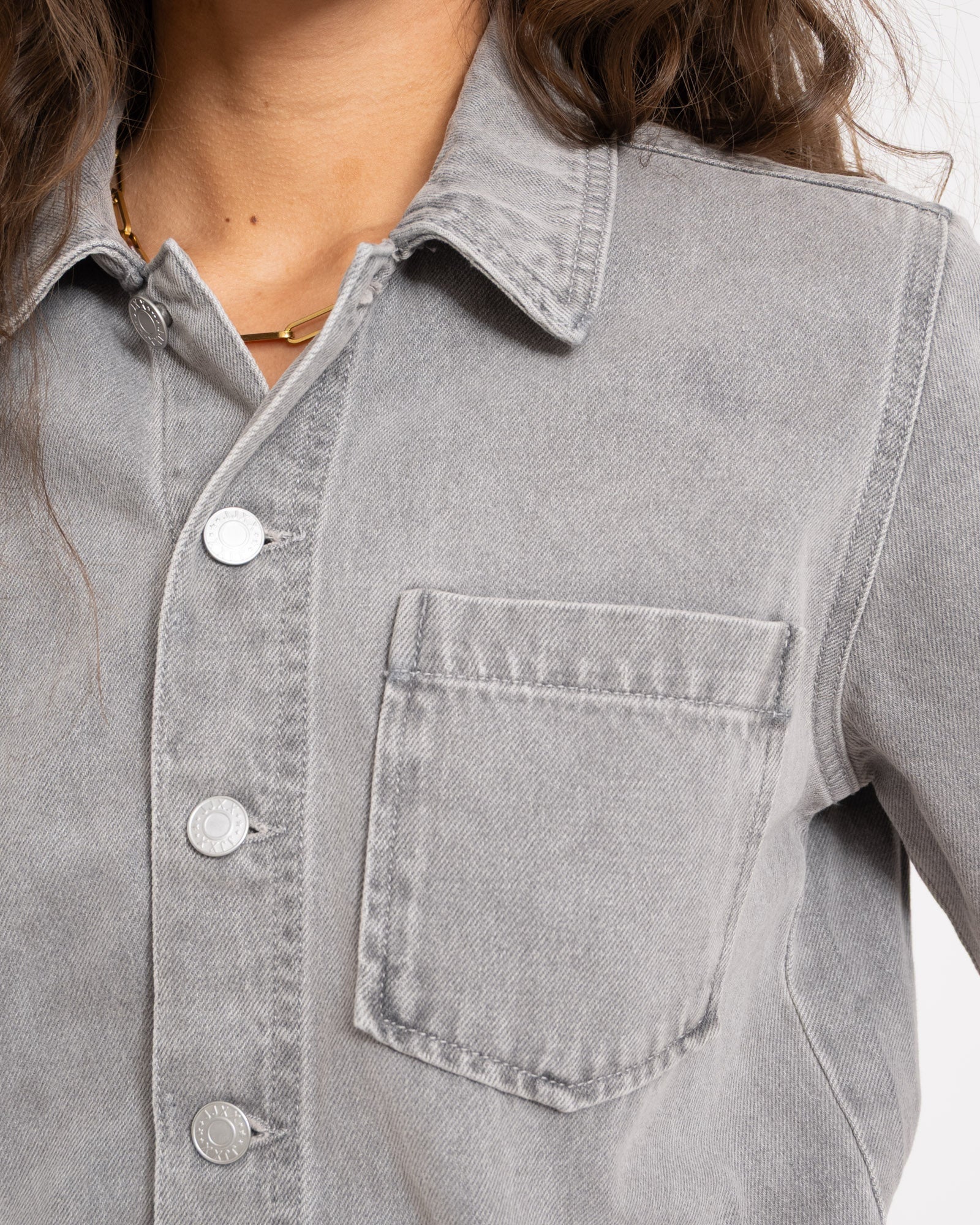 Fillipa Playsuit Light Grey Denim - Image 7