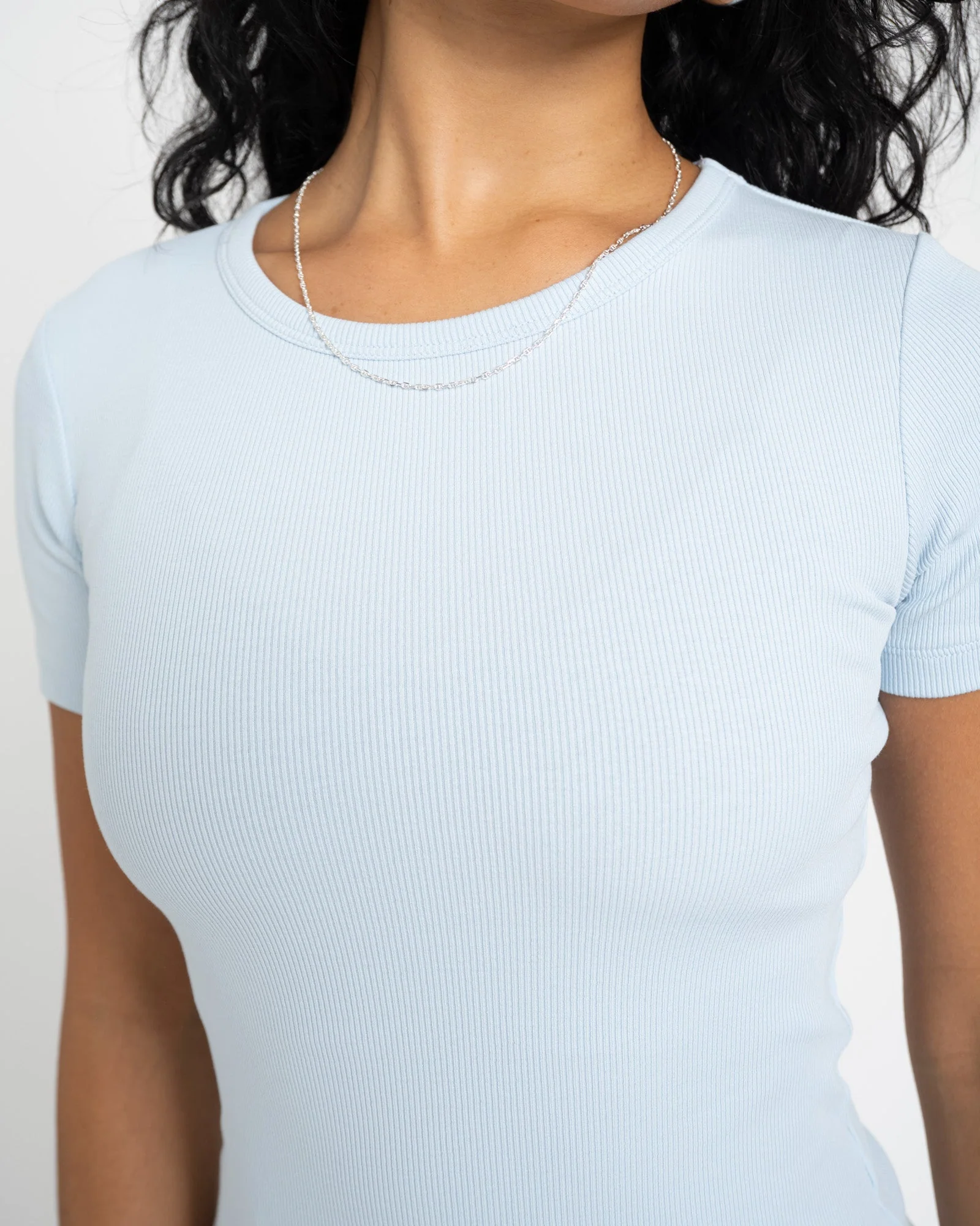Frankie Rib Tee Skyway - Image 5