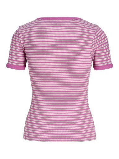 Frankie Stripe Tee Pink - Image 7