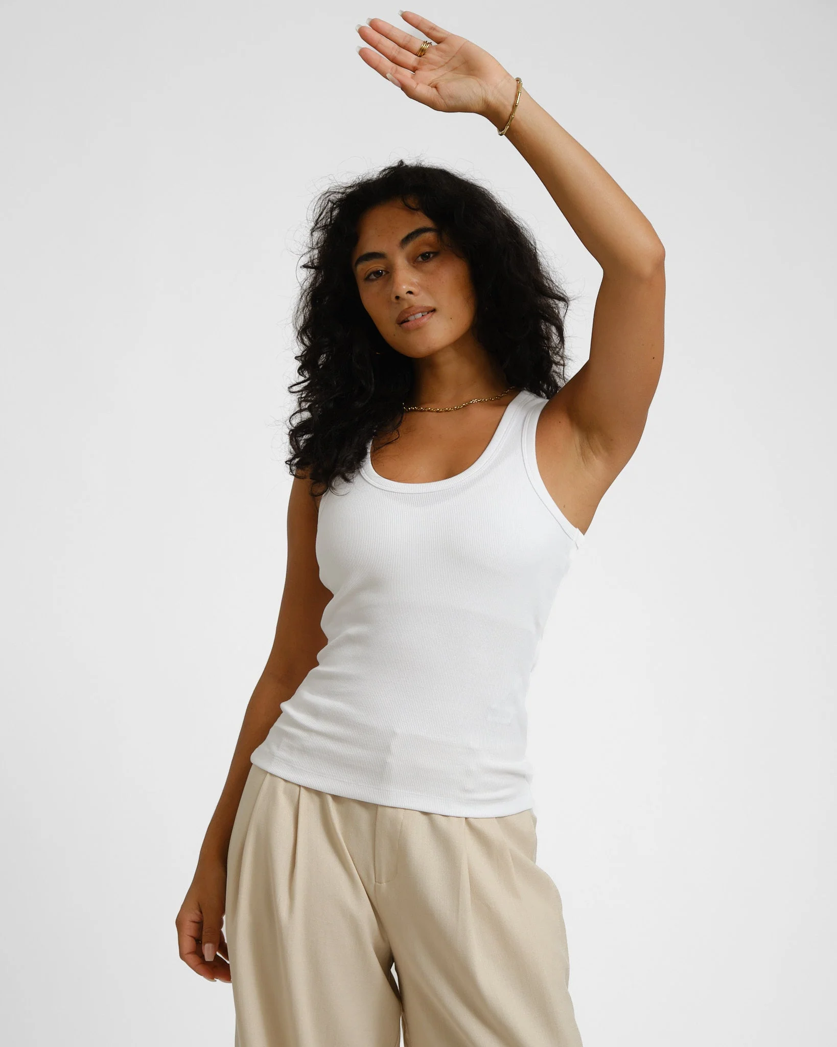 Frida U-Neck Top Bright White - Image 2