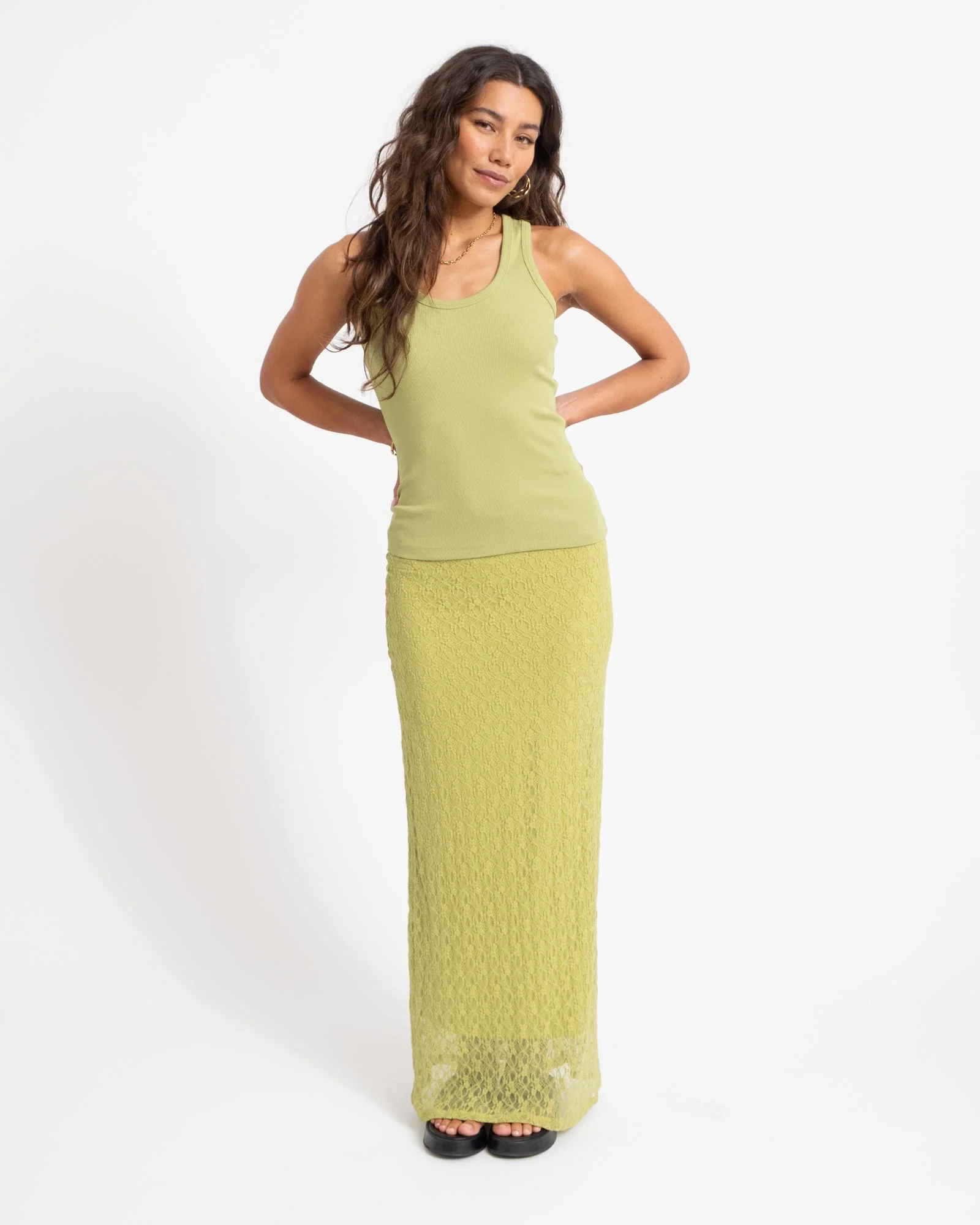 Frida U-Neck Top Fern - Image 2