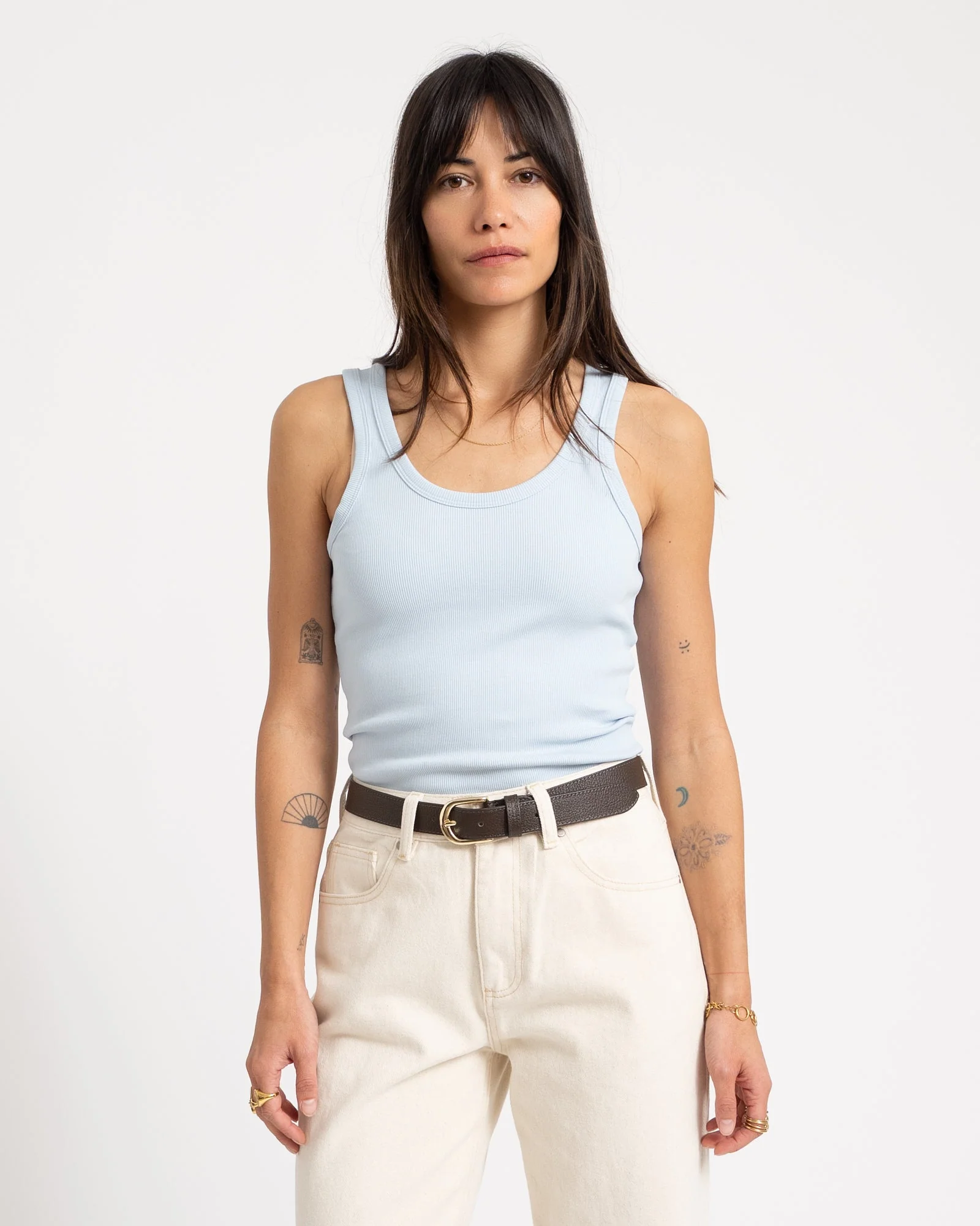 Frida U-Neck Top Skyway