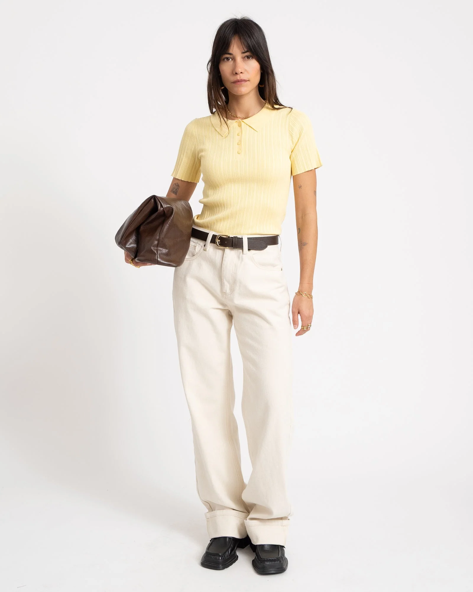 Hadley Tight Polo Knit Sunlight