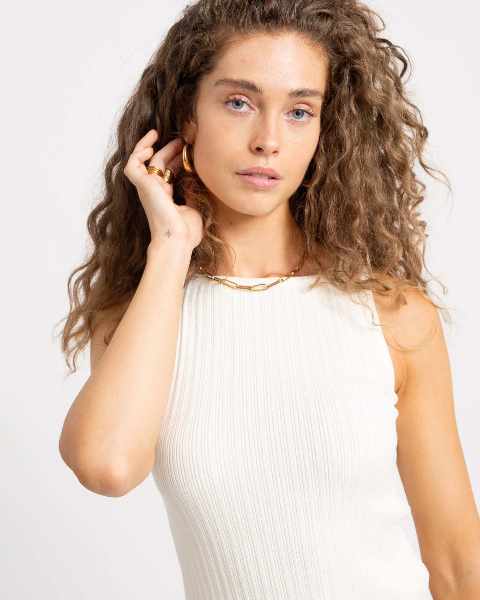 Hazel Top Knit Vanilla Ice - Image 2