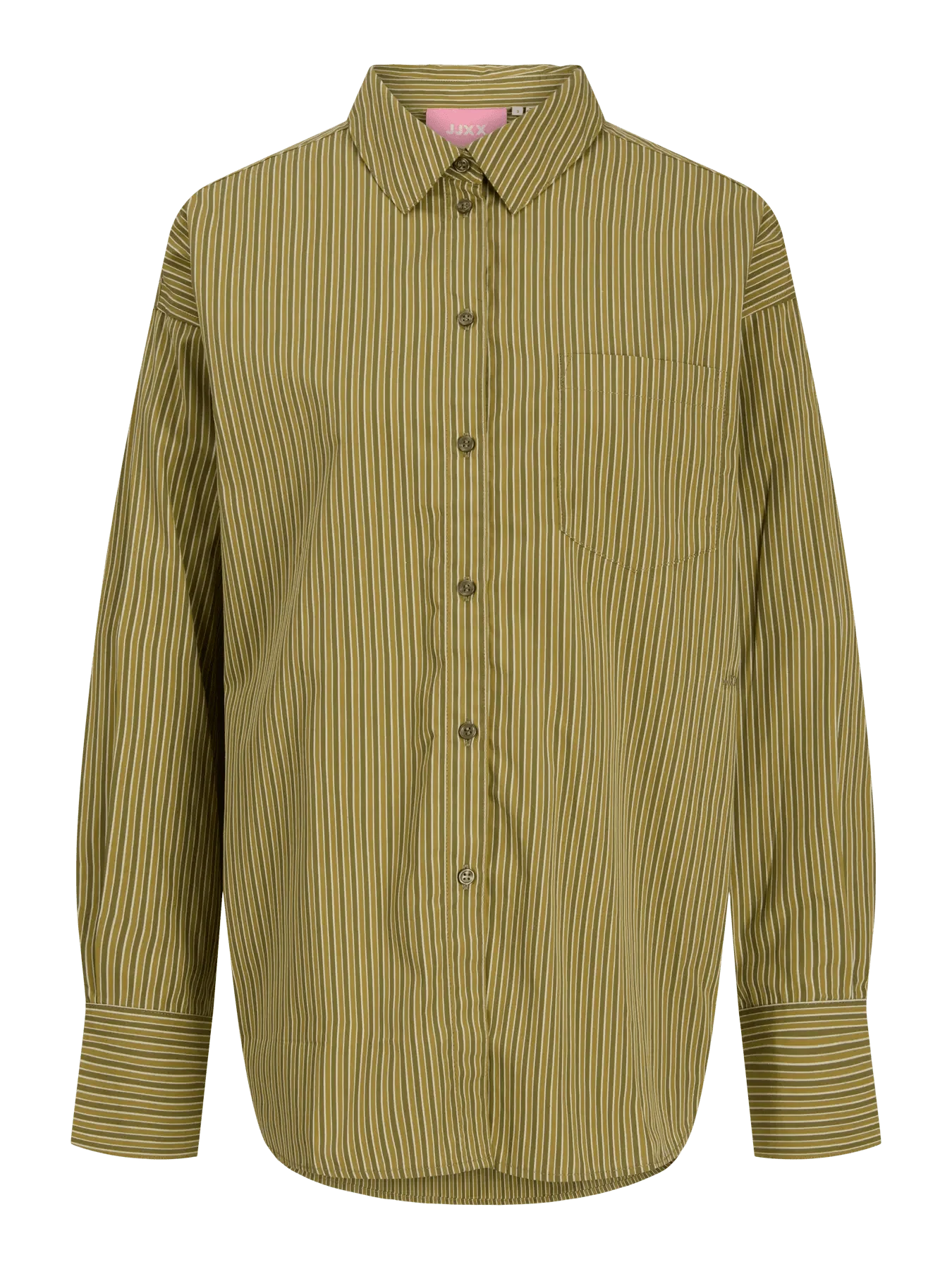 Jamie Relaxed Poplin Shirt Green Moss - Image 6