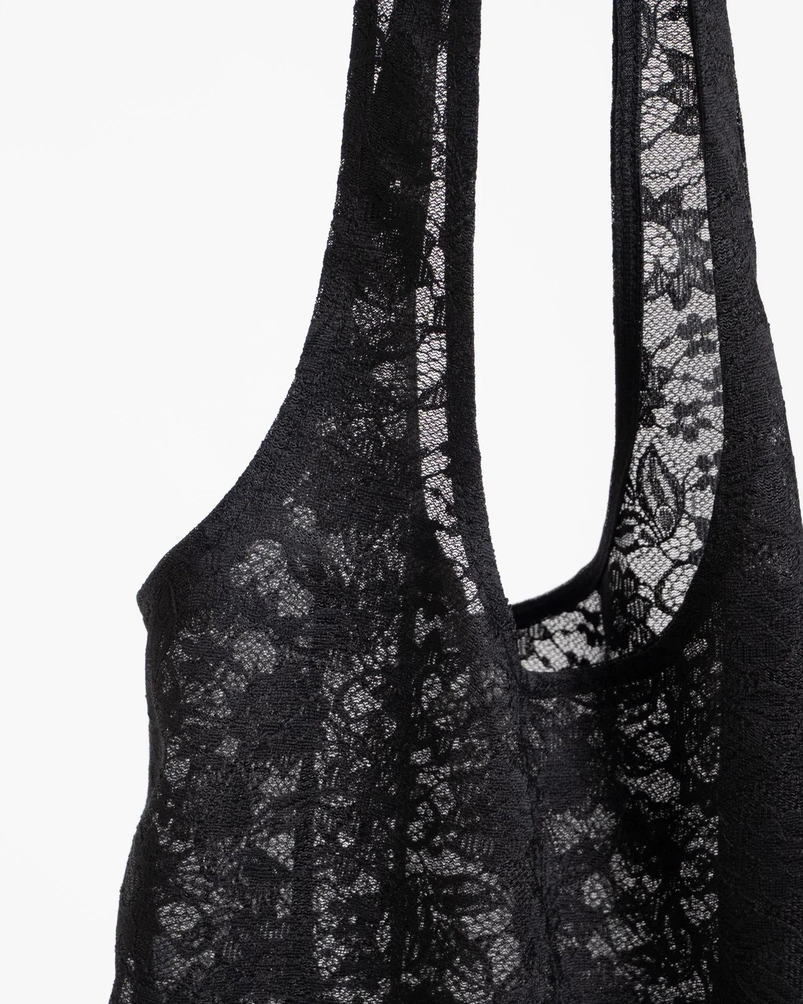 Luna Lace Tote Bag Black - Image 5
