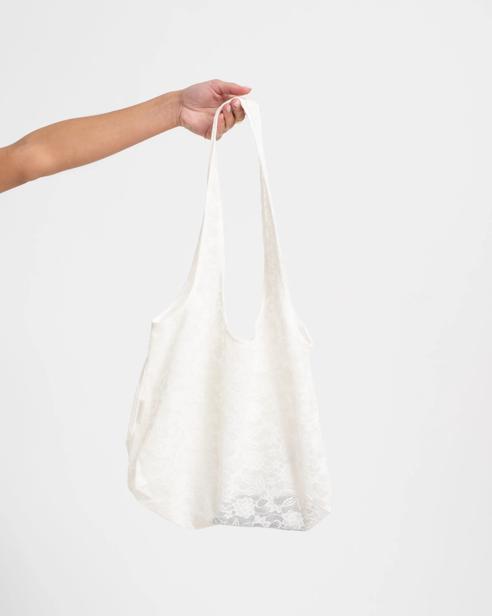 Luna Lace Tote Bag Vanilla Ice - Image 5