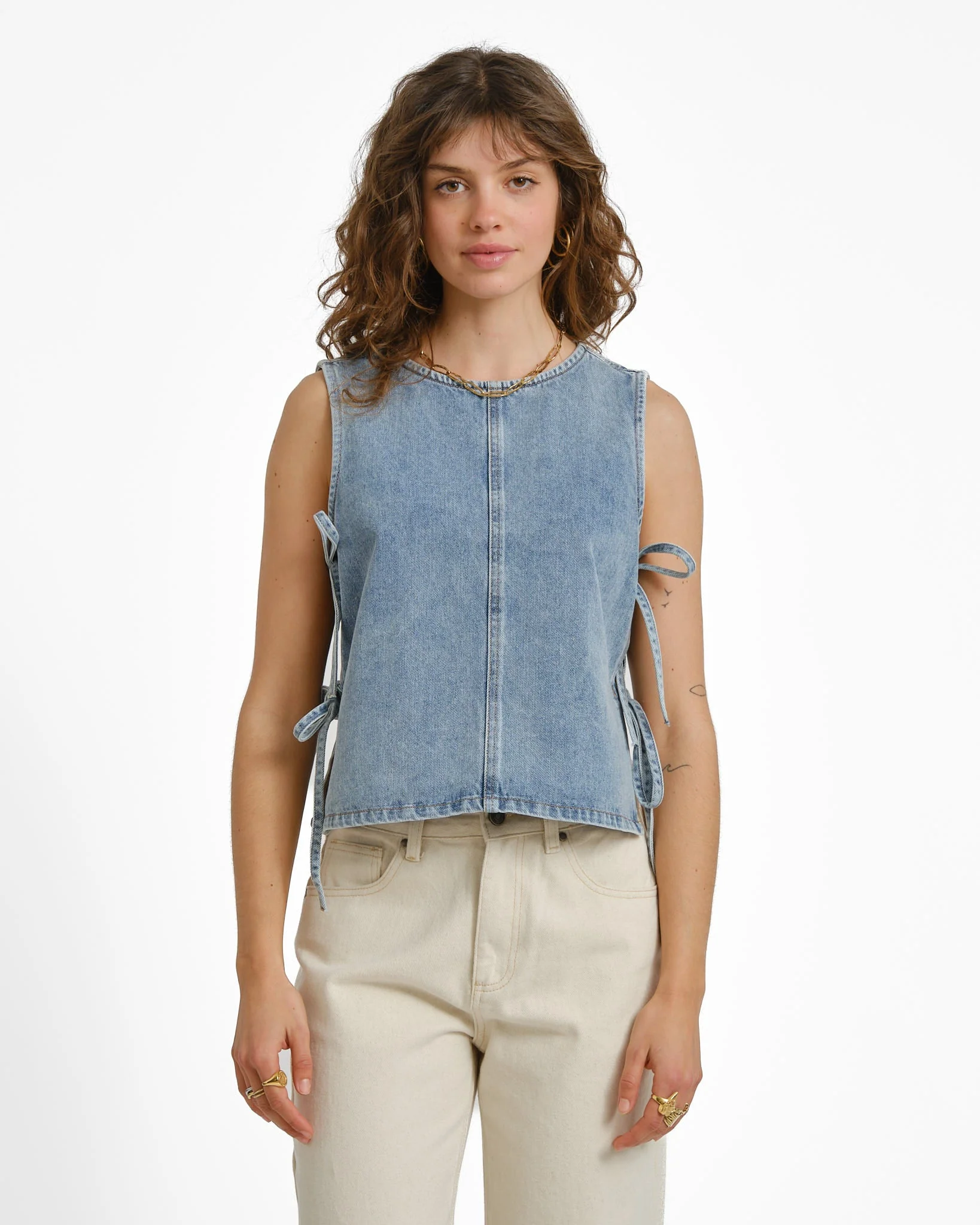 Mabel Top Blue Denim - Image 2