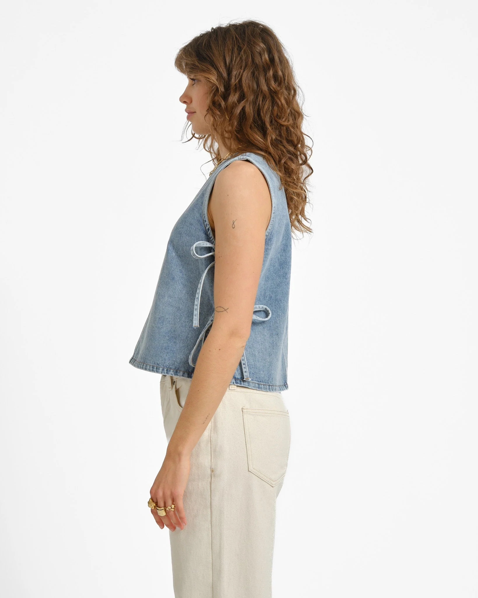 Mabel Top Blue Denim - Image 3